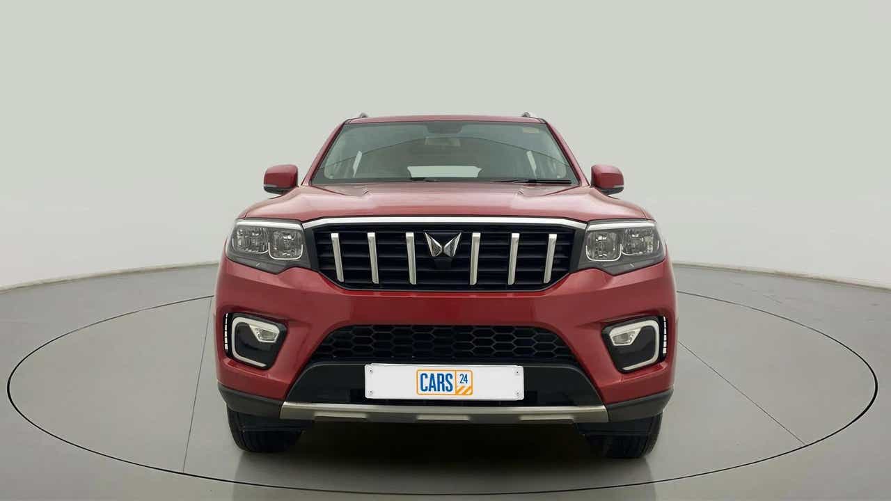 Front view of a Mahindra Scorpio-N