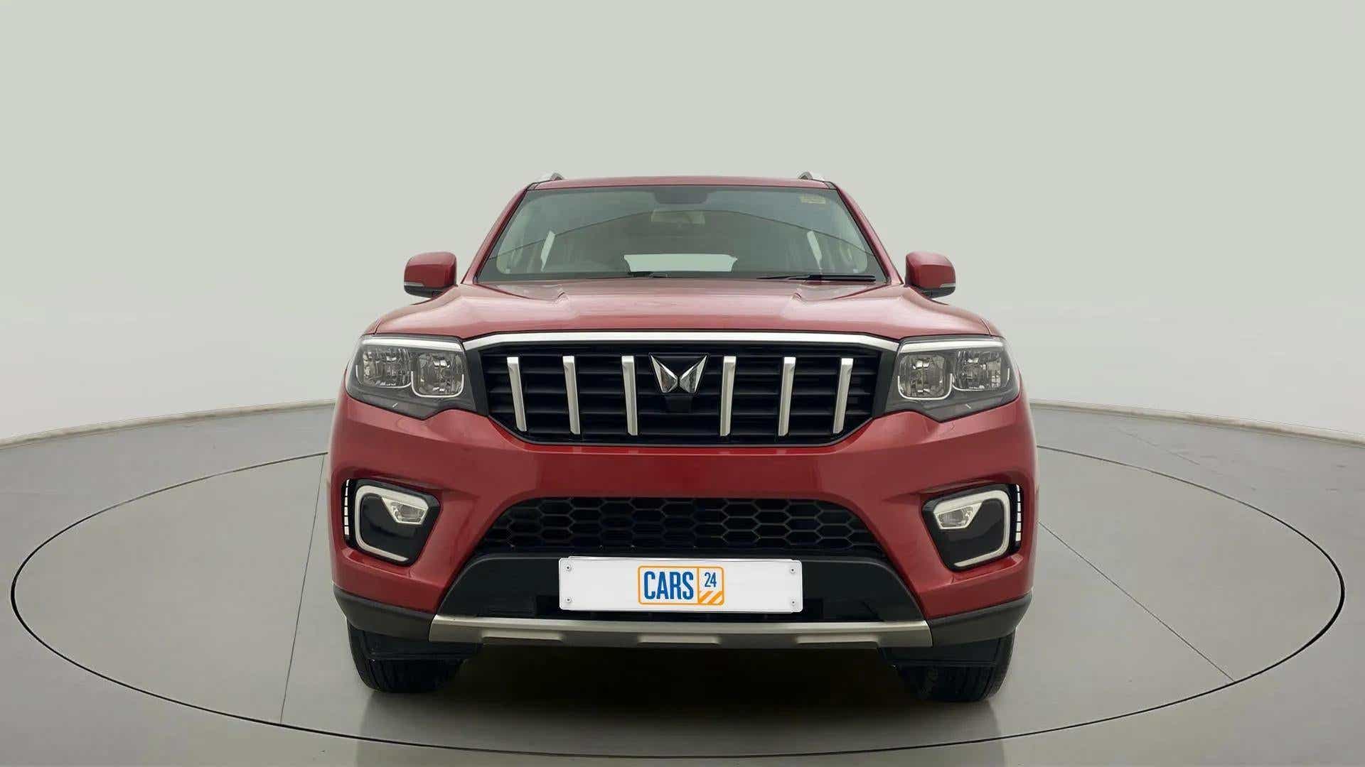 Front view of a Mahindra Scorpio-N