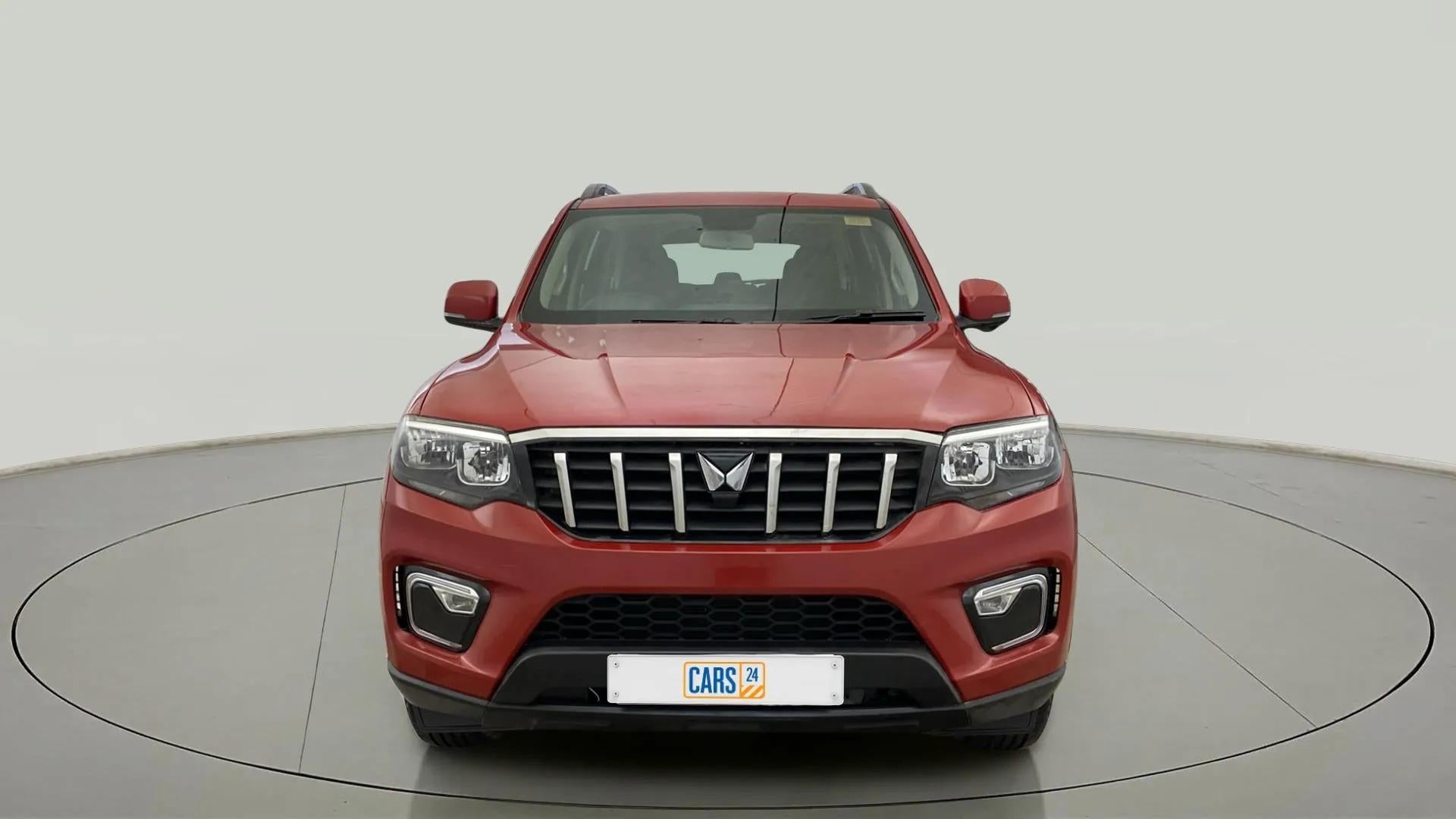 Front view of a Mahindra Scorpio-N