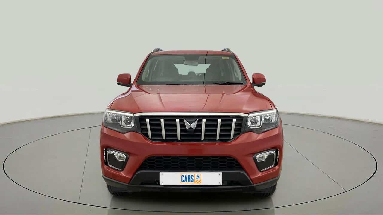 Front view of a Mahindra Scorpio-N