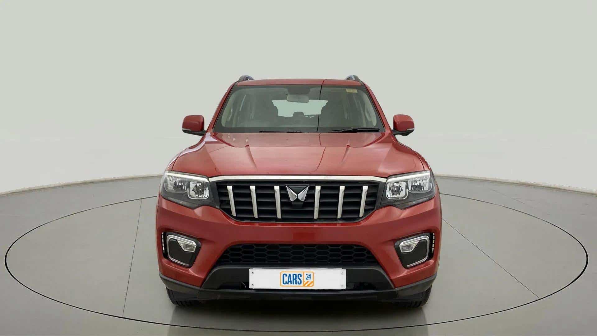 Front view of a Mahindra Scorpio-N