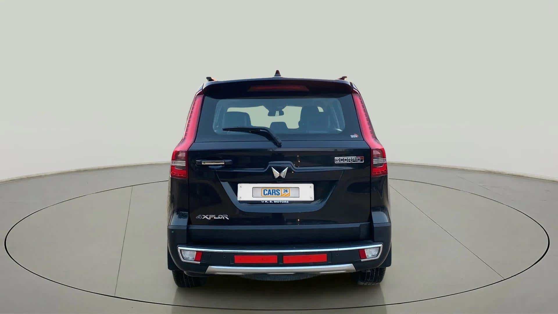 Rear view of a Mahindra Scorpio-N