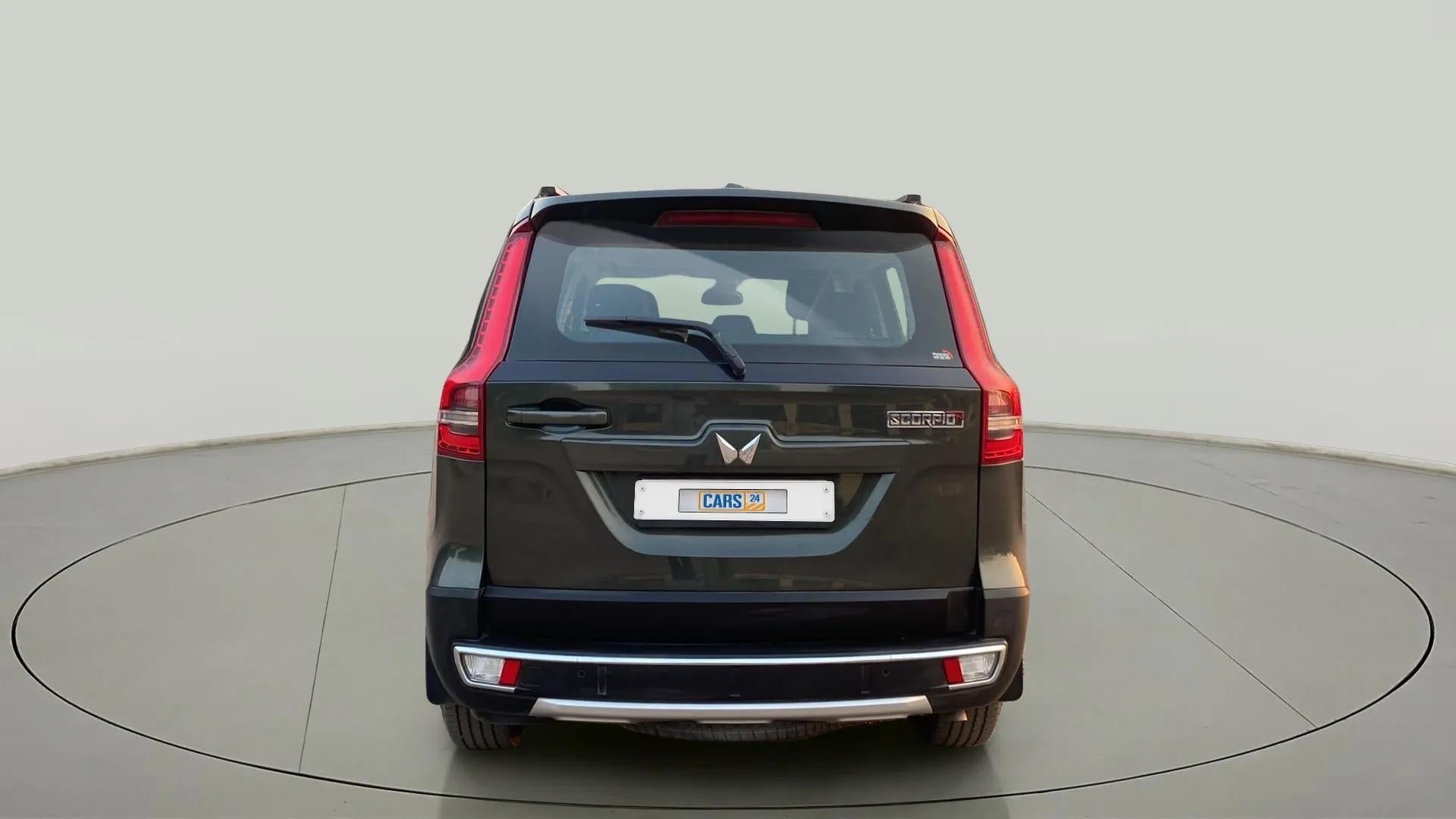 Rear view of a Mahindra Scorpio-N