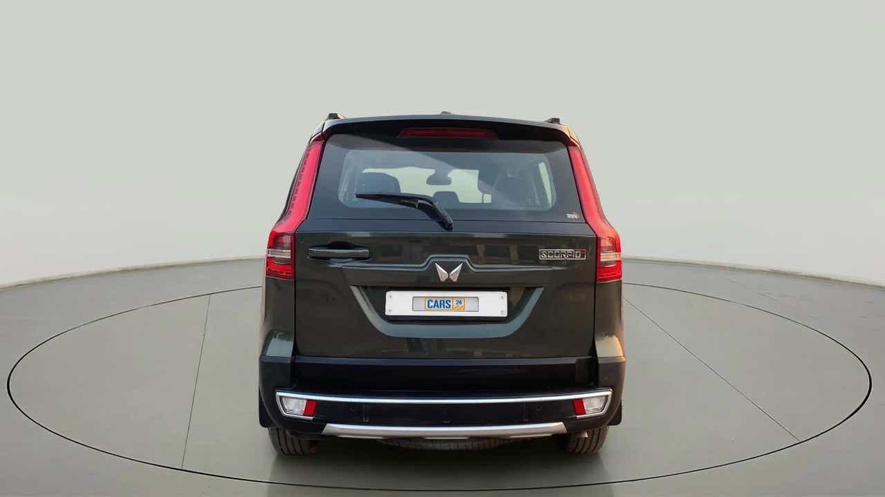 Rear view of a Mahindra Scorpio-N