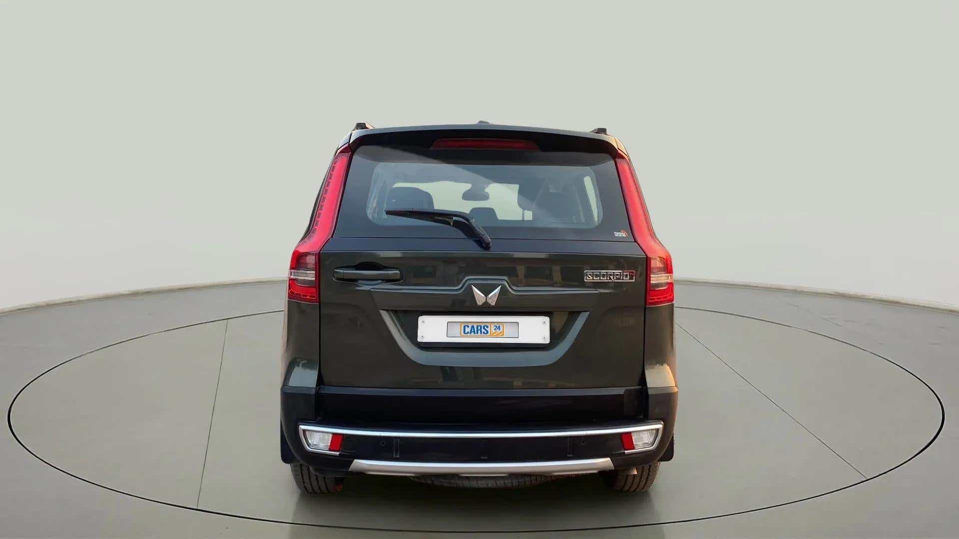 Rear view of a Mahindra Scorpio-N
