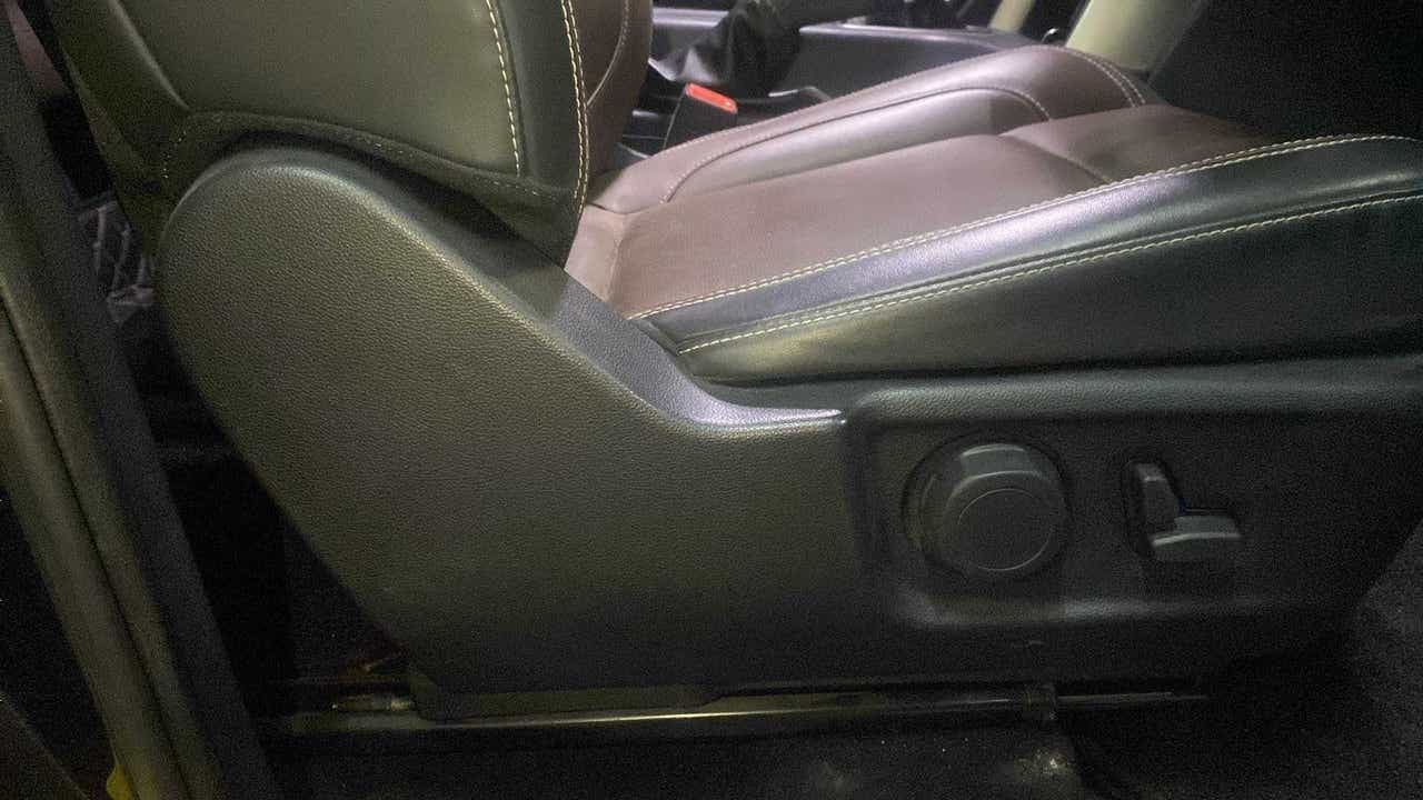 Driver seat controls of a Mahindra Scorpio-N