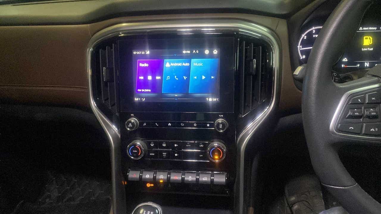 Interior dashboard of a Mahindra Scorpio-N