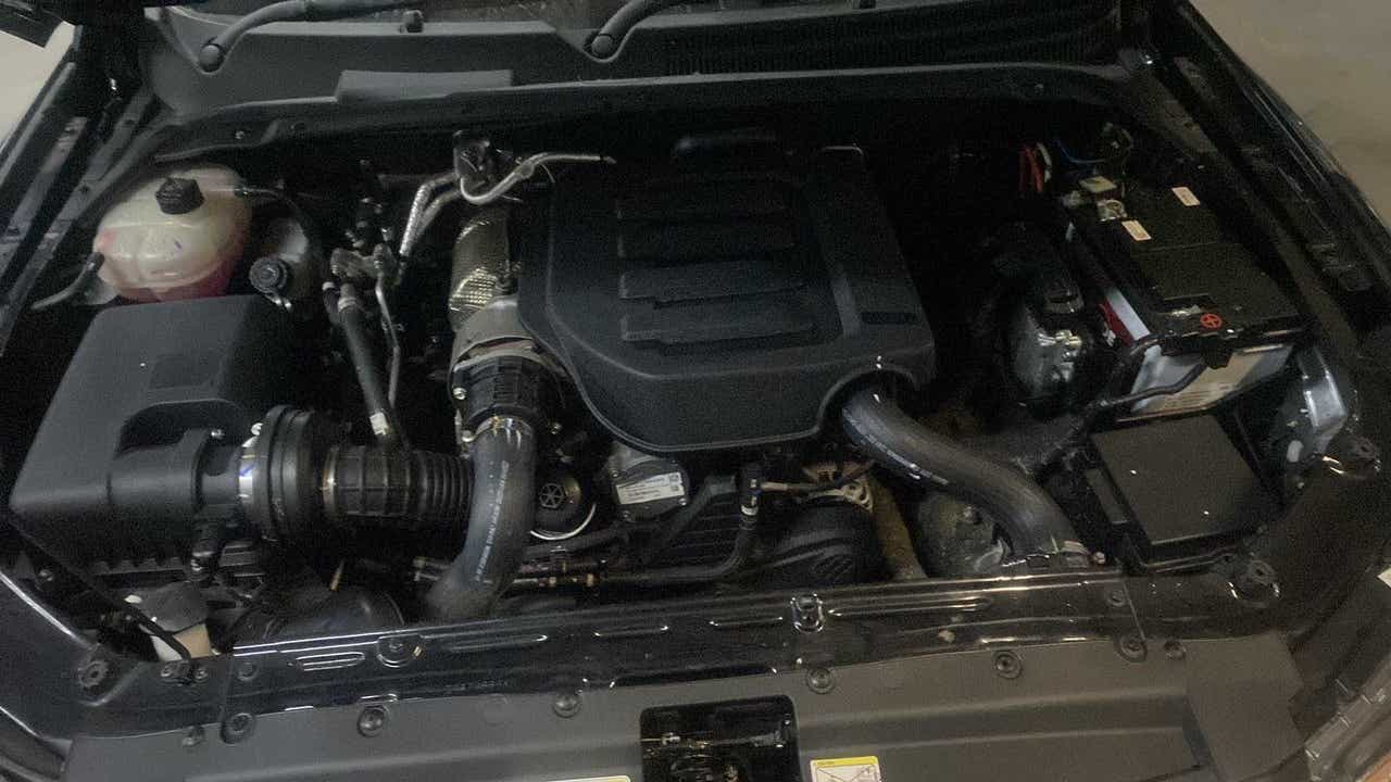 Engine bay of a Mahindra Scorpio-N
