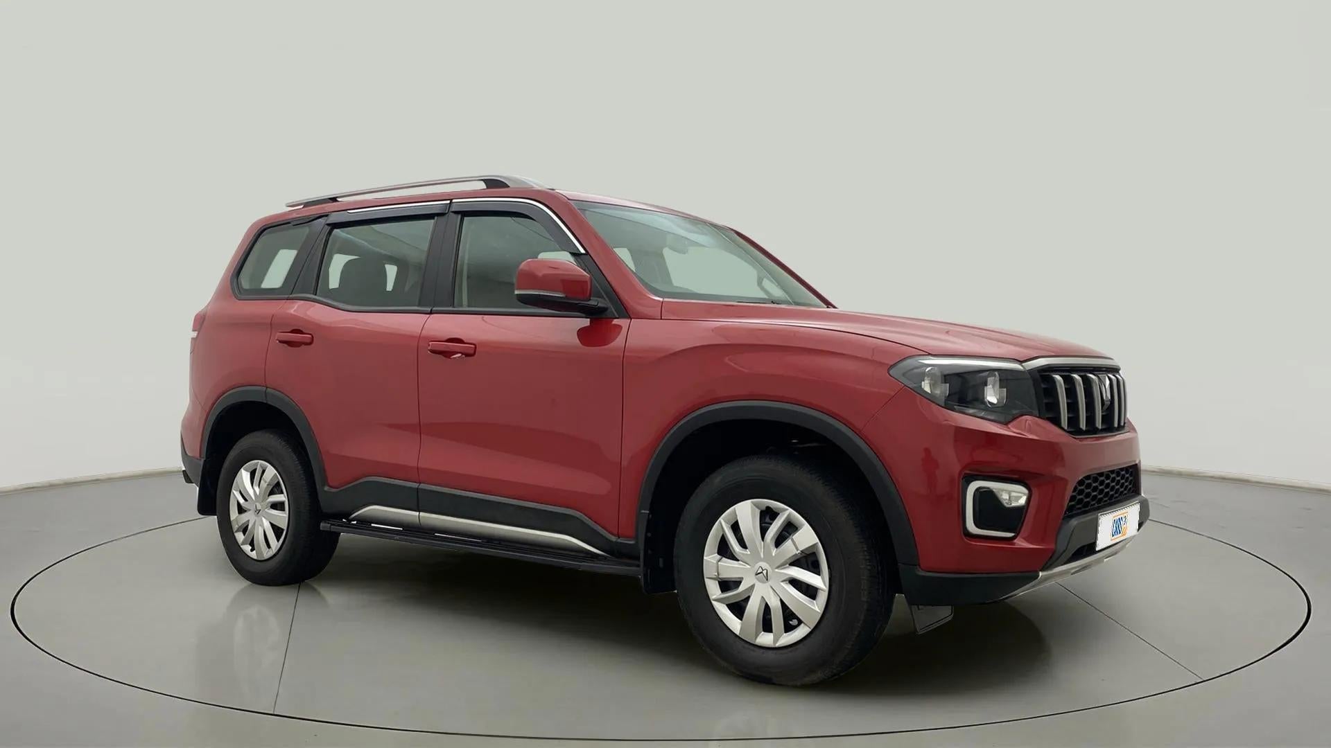 Front three-quarter view of a Mahindra Scorpio-N