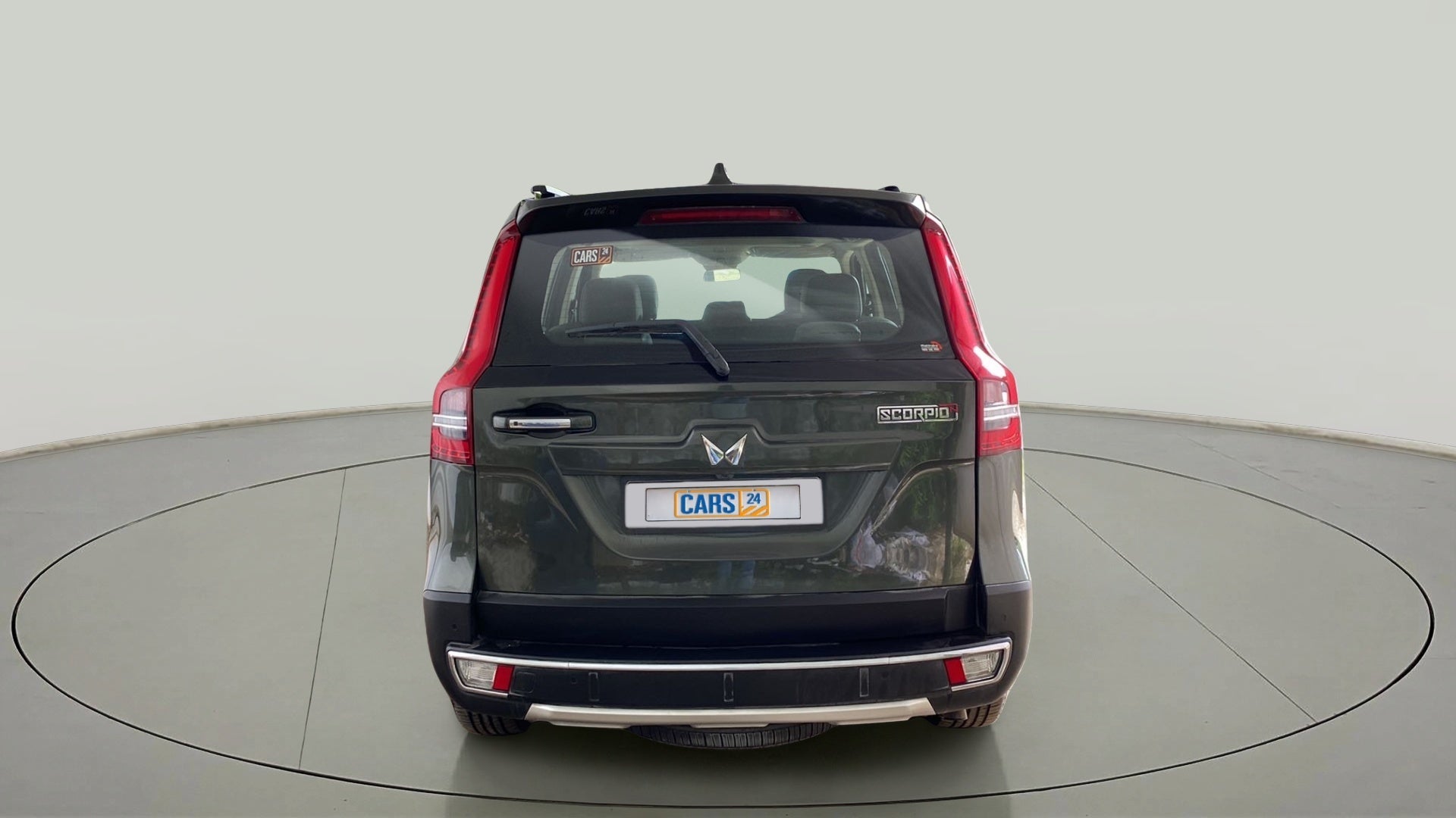 Rear view of a Mahindra Scorpio-N