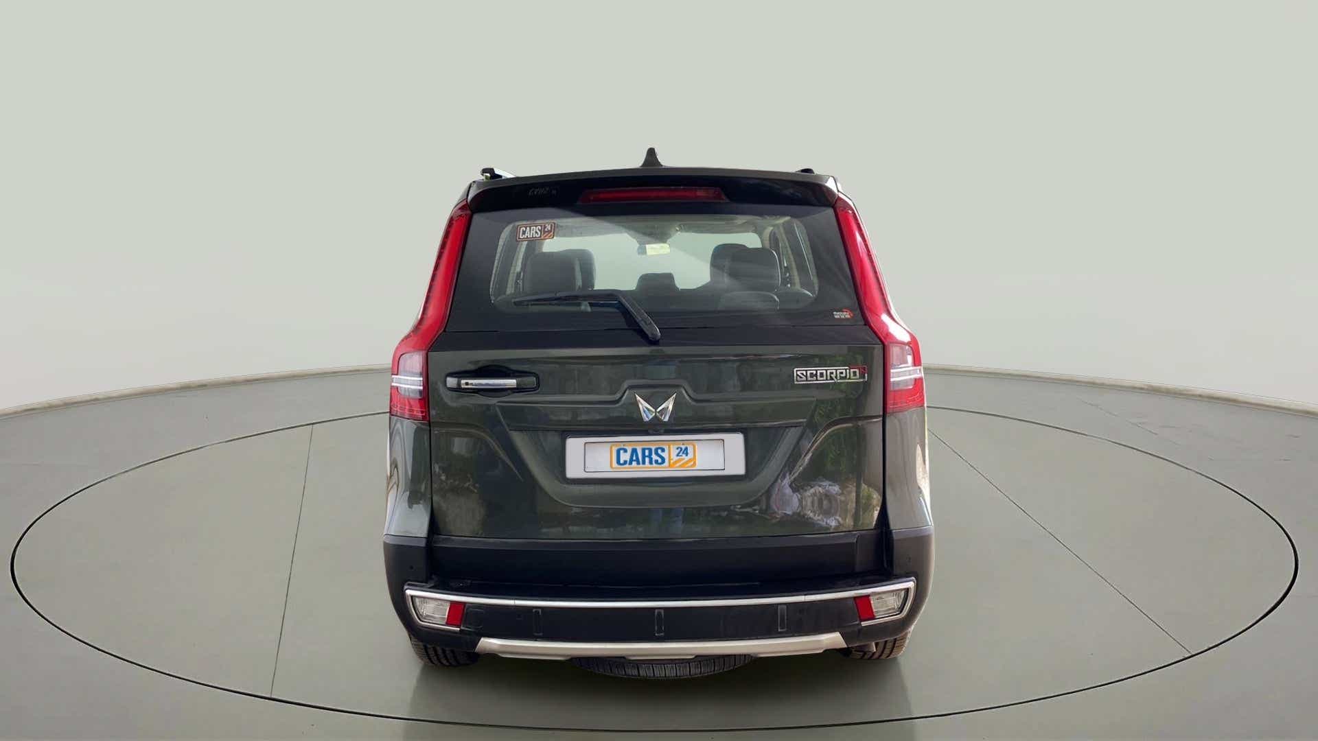 Rear view of a Mahindra Scorpio-N