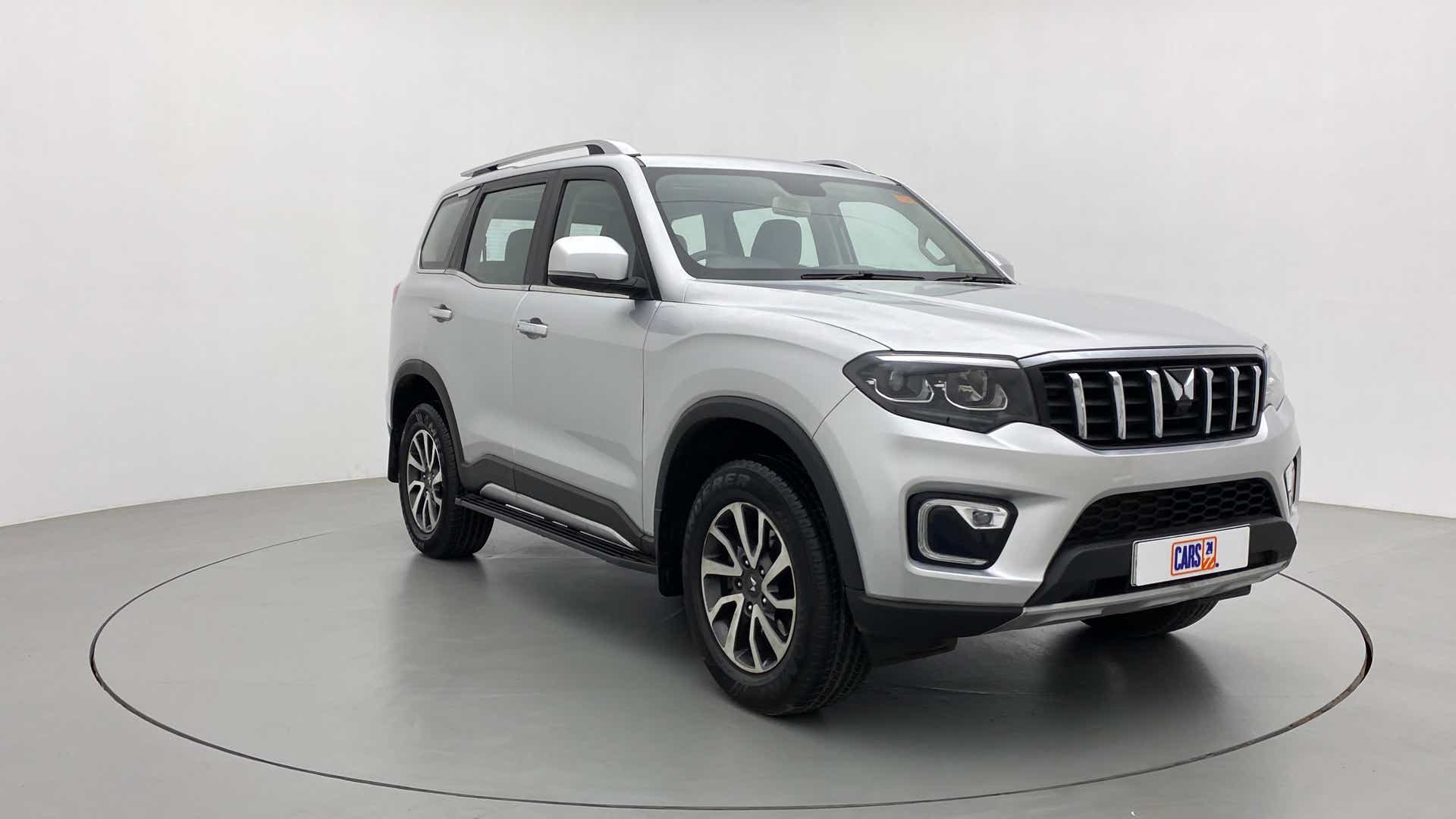 Front three-quarter view of a Mahindra Scorpio-N