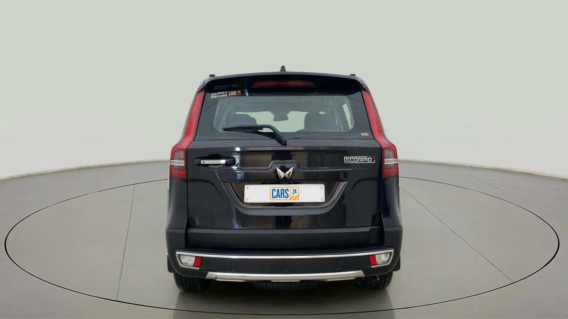 Rear view of a Mahindra Scorpio-N