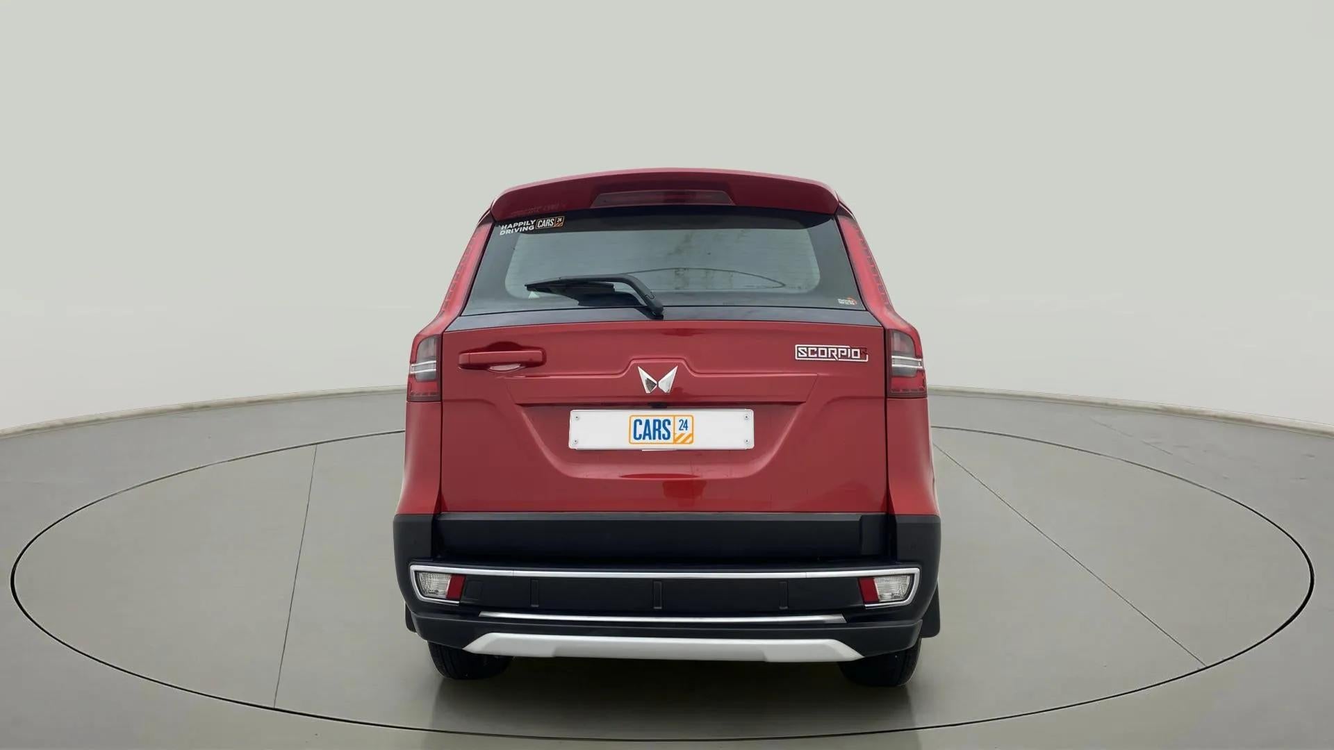 Rear view of a Mahindra Scorpio-N