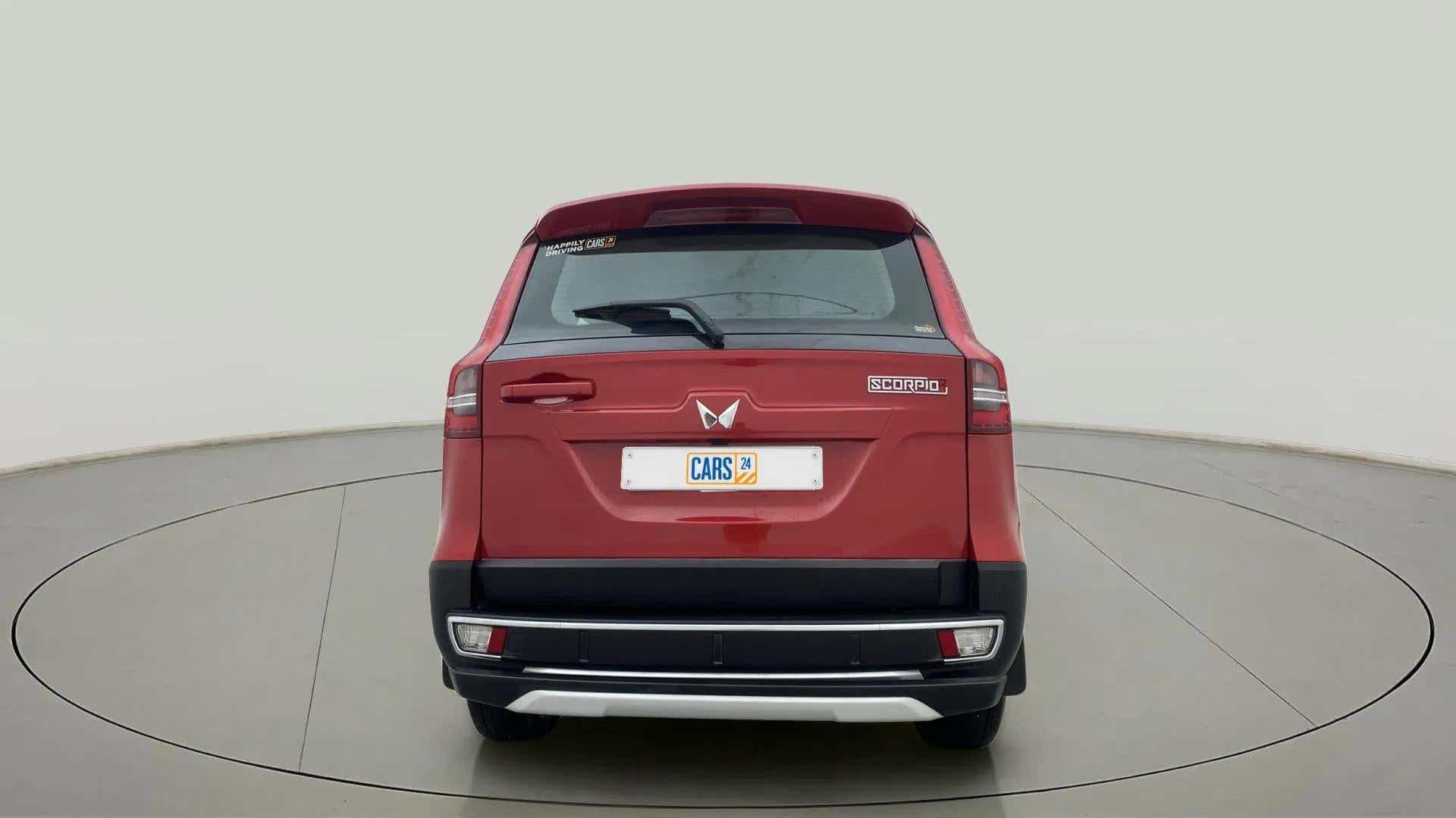 Rear view of a Mahindra Scorpio-N