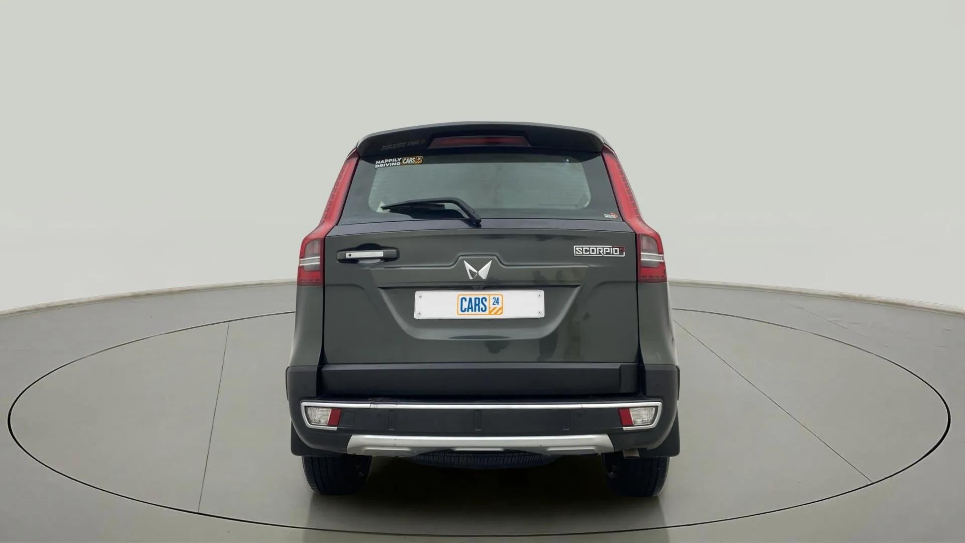 Rear view of a Mahindra Scorpio-N