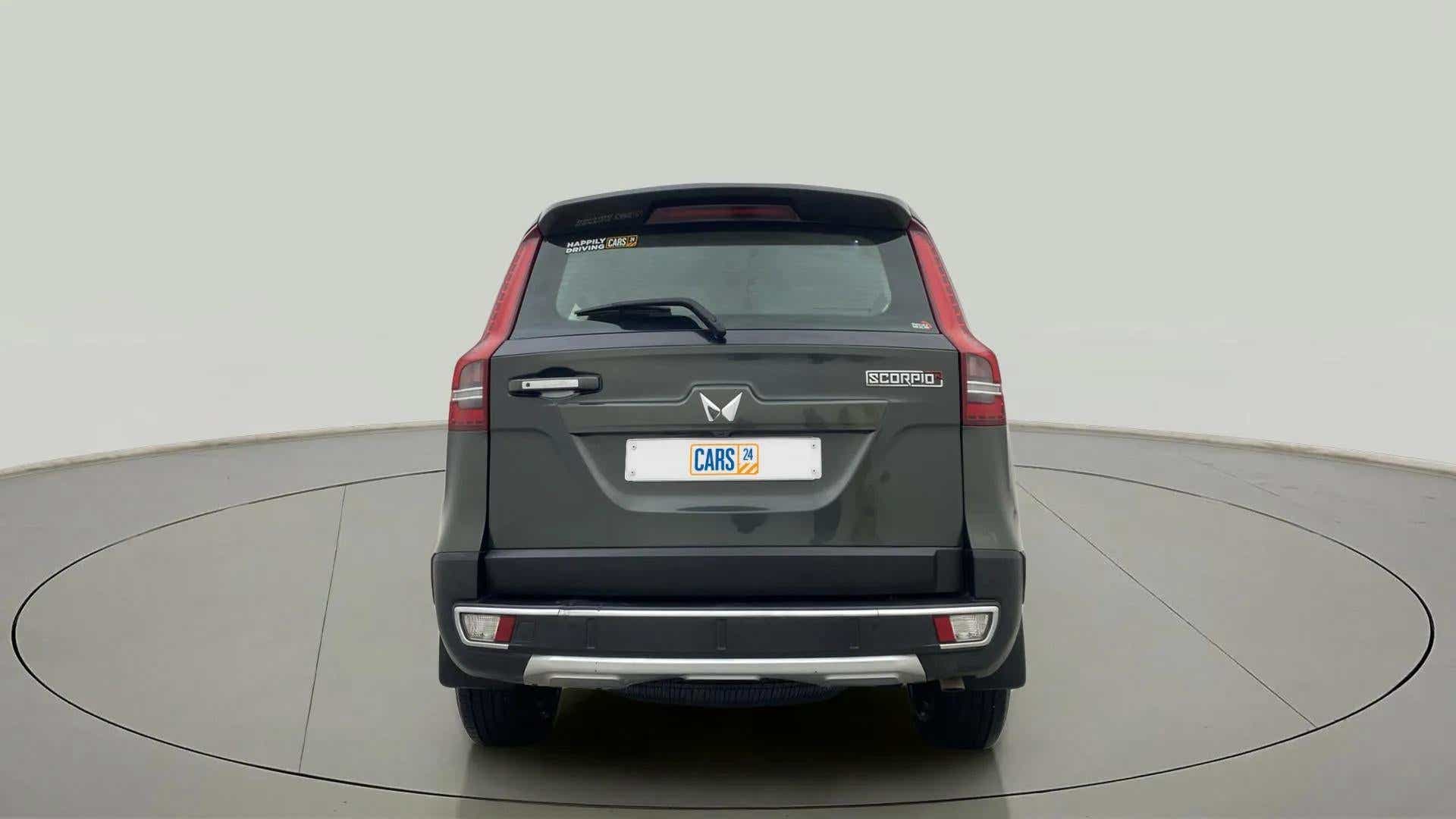 Rear view of a Mahindra Scorpio-N