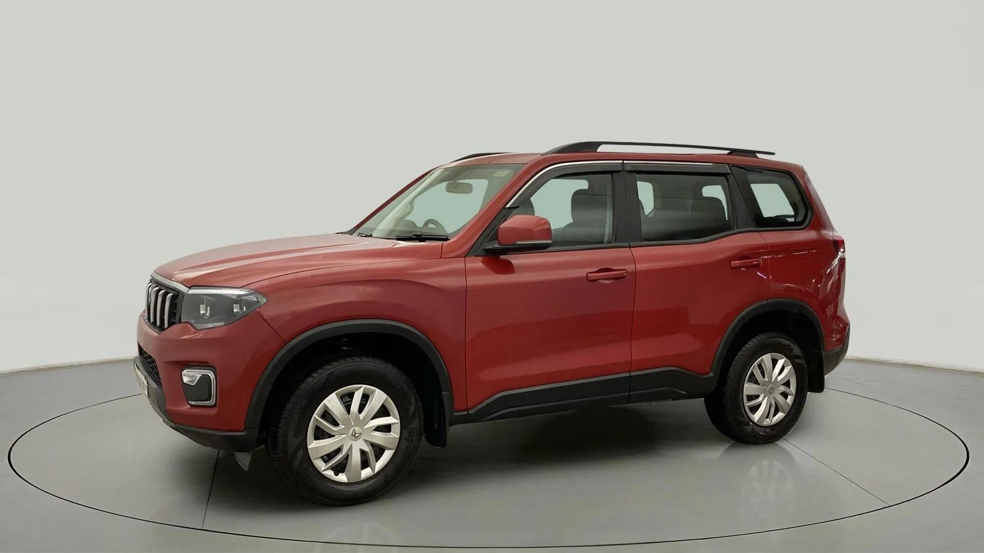 Side view of a Mahindra Scorpio-N