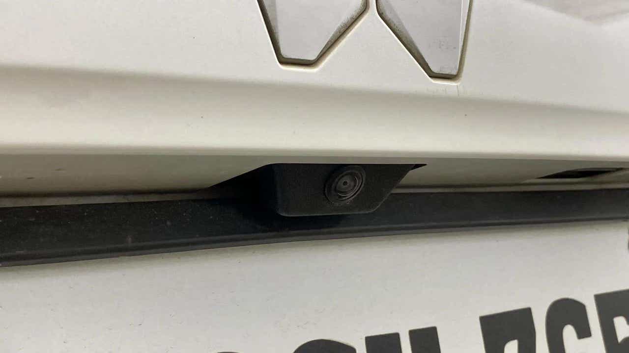 Rear camera close-up of a Mahindra Scorpio-N