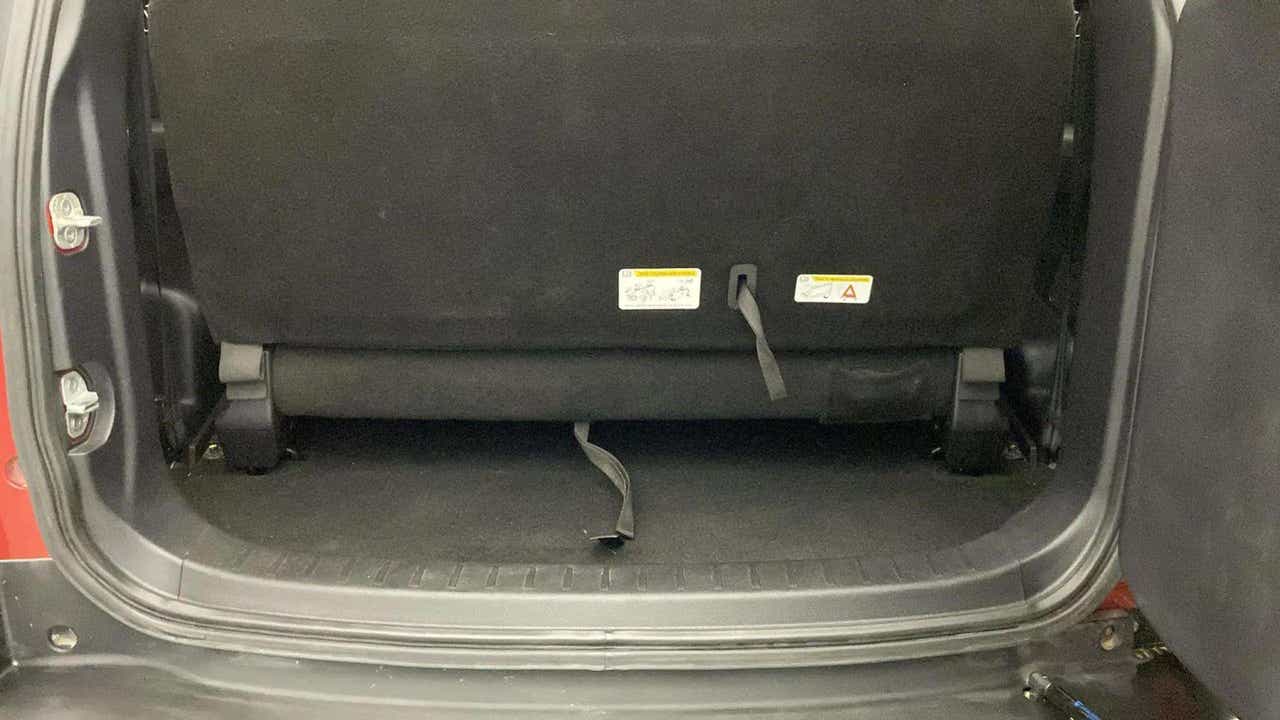 Boot space area of a Mahindra Scorpio-N