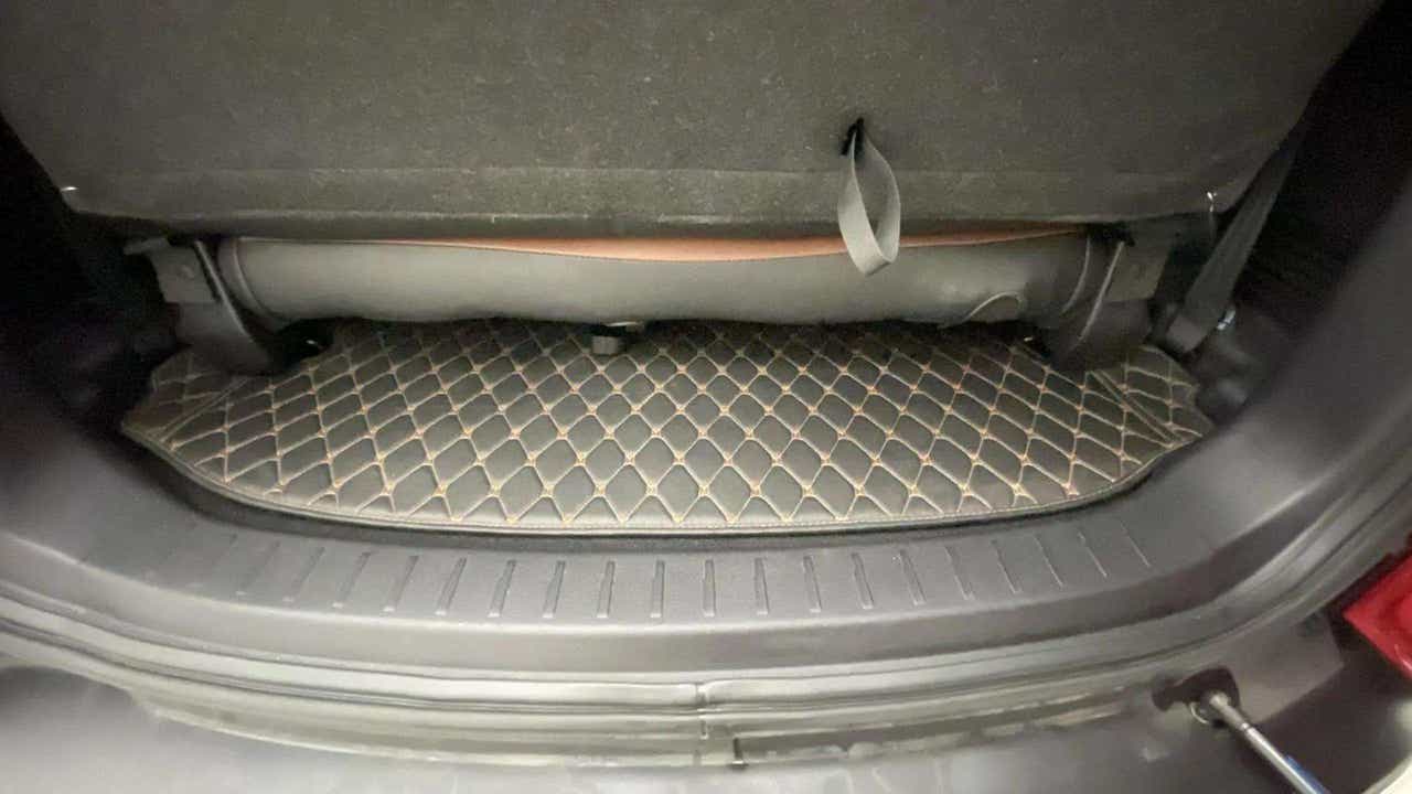 Third row seat back and boot area of a Mahindra Scorpio-N