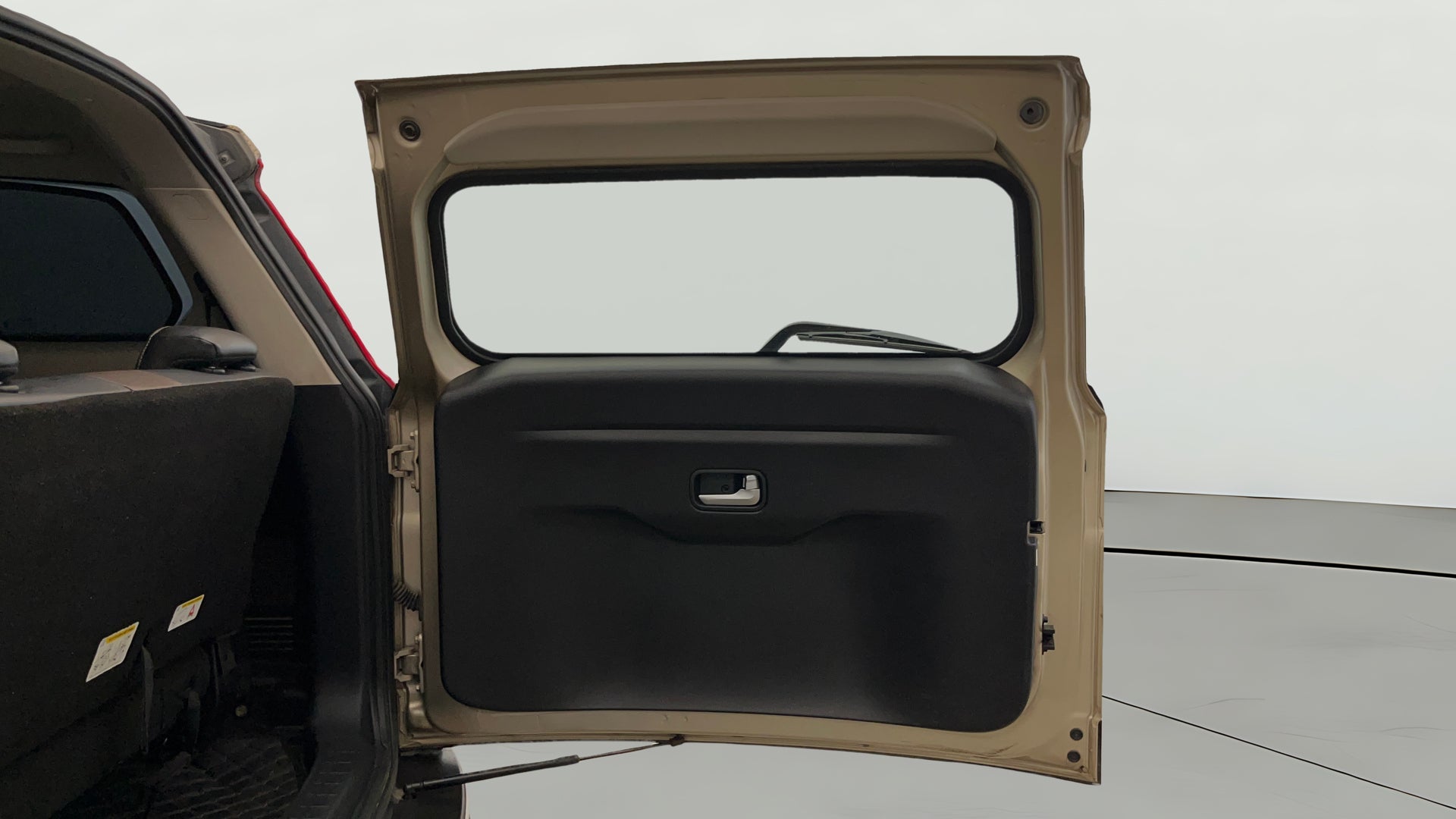Boot door interior view of a Mahindra Scorpio-N