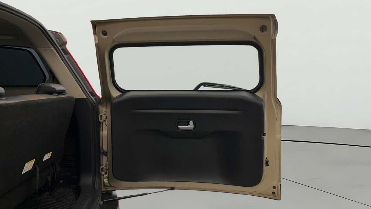 Boot door interior view of a Mahindra Scorpio-N