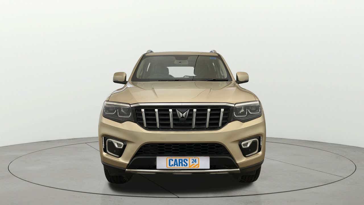 Front view of a Mahindra Scorpio-N