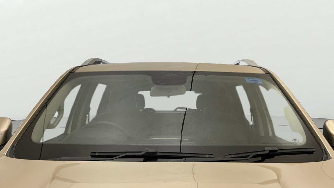Front windshield view of a Mahindra Scorpio-N