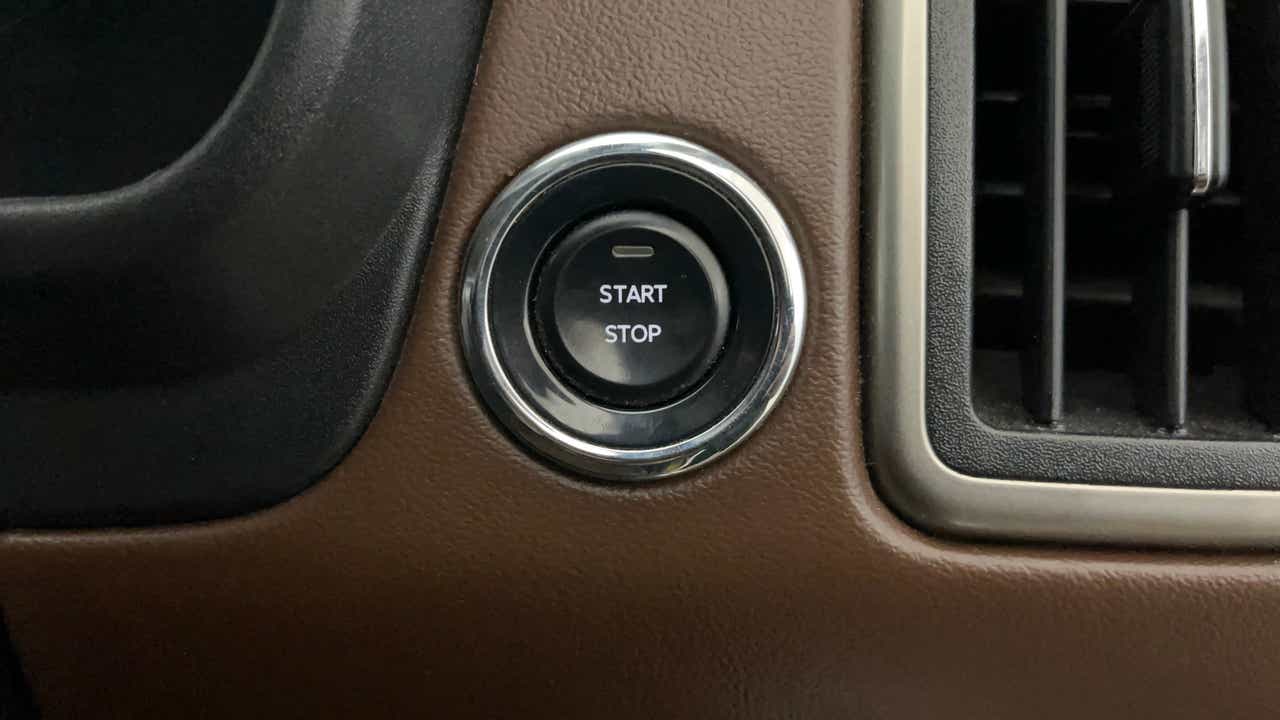 Start stop button of a Mahindra Scorpio-N