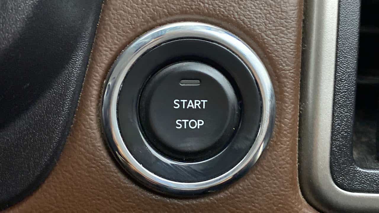 Start stop button of a Mahindra Scorpio-N