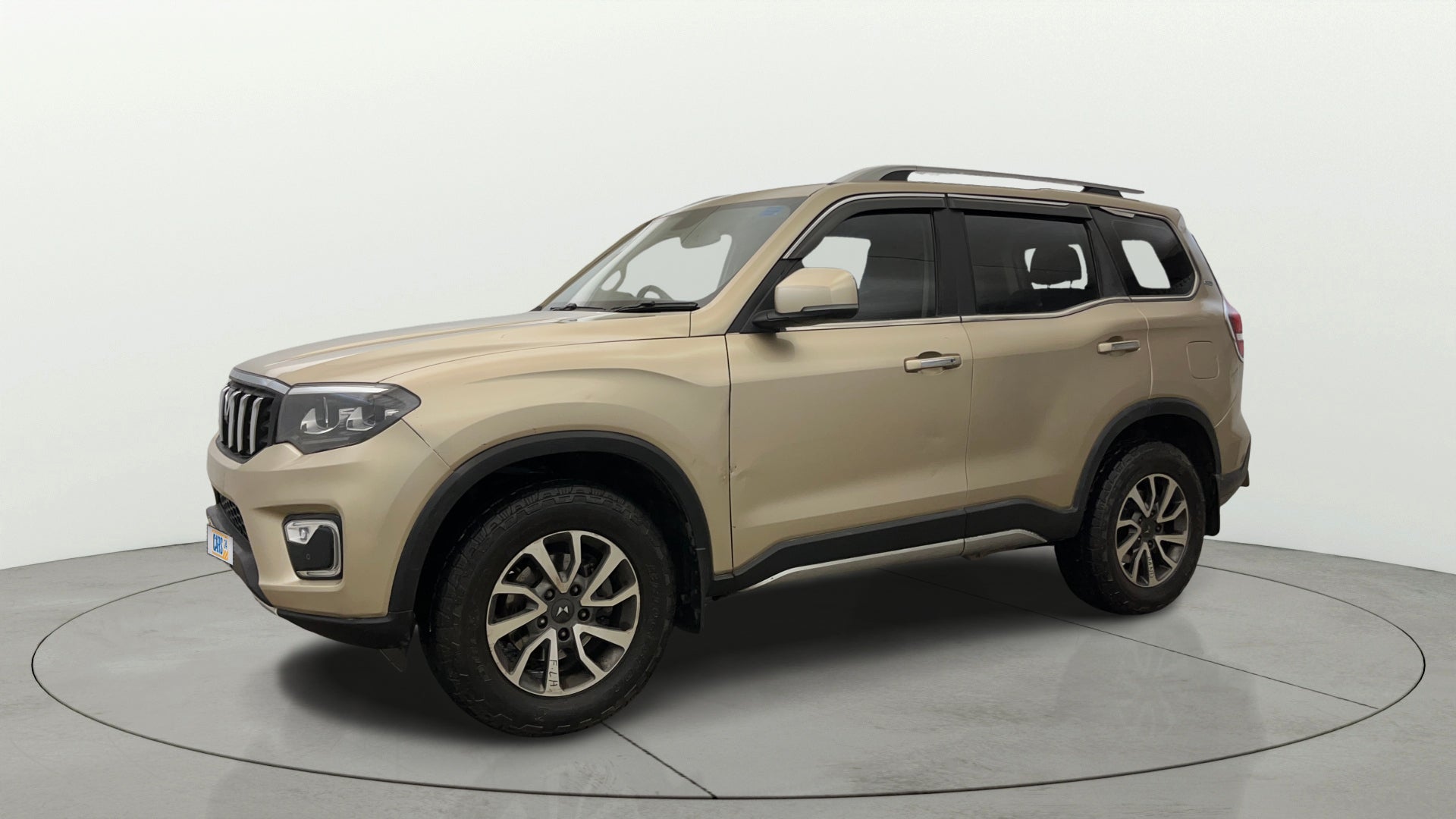 Front three-quarter view of a Mahindra Scorpio-N