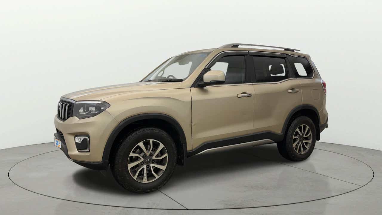 Front three-quarter view of a Mahindra Scorpio-N