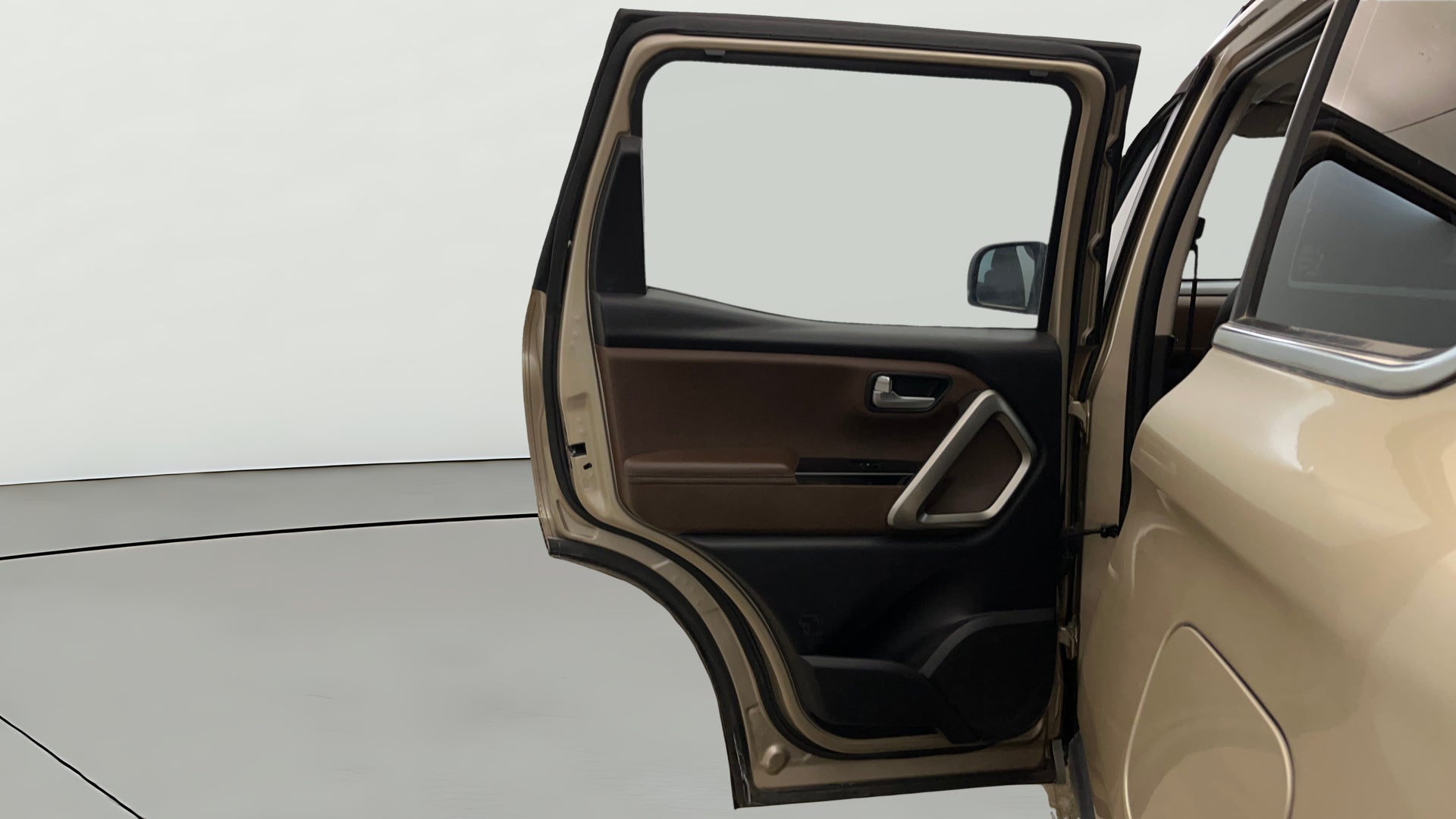 Rear door interior of a Mahindra Scorpio-N