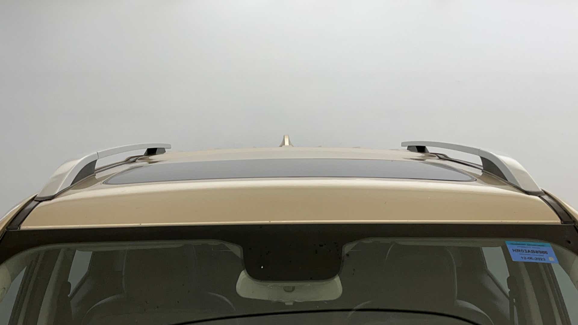 Sunroof and roof rails of a Mahindra Scorpio-N