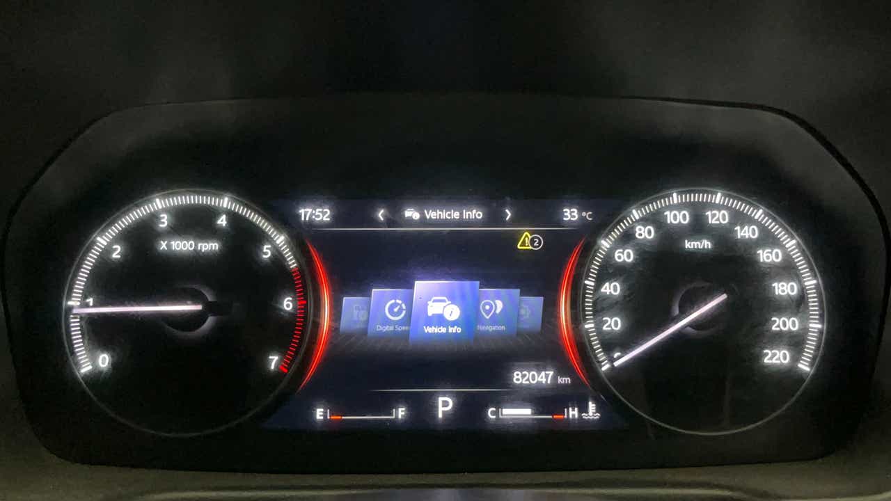 Instrument cluster of a Mahindra Scorpio-N