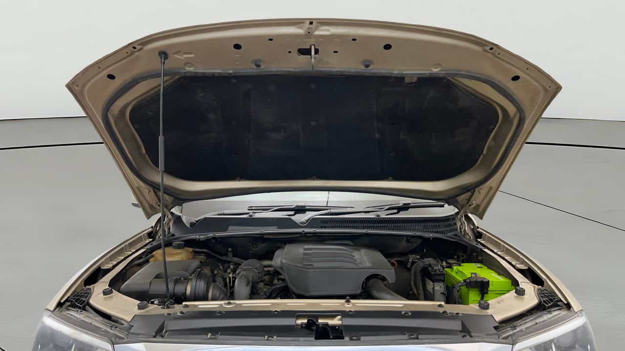 Engine bay of a Mahindra Scorpio-N