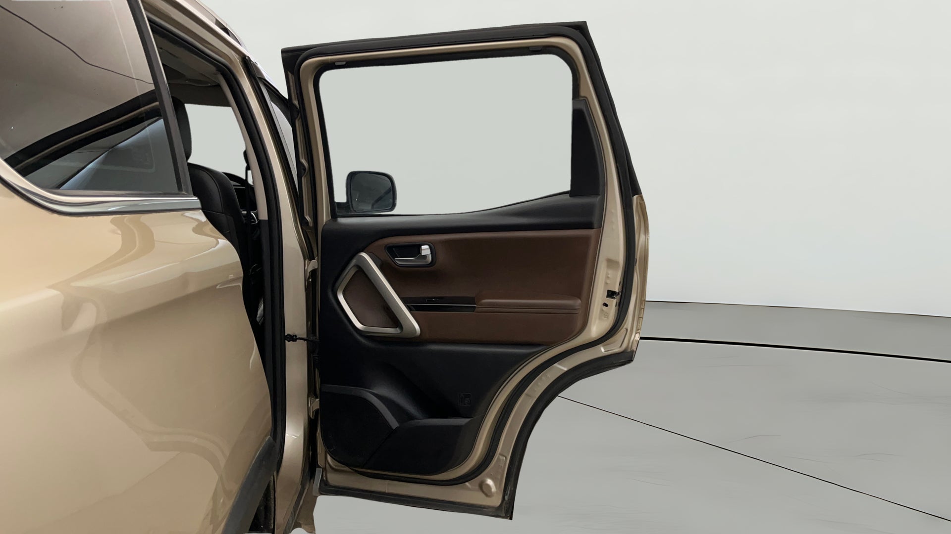 Rear door interior view of a Mahindra Scorpio-N
