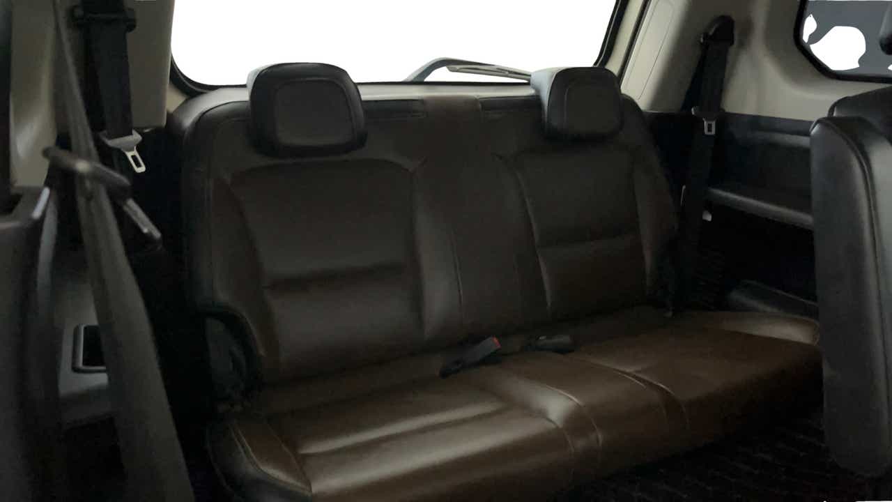 Rear seat view of a Mahindra Scorpio-N