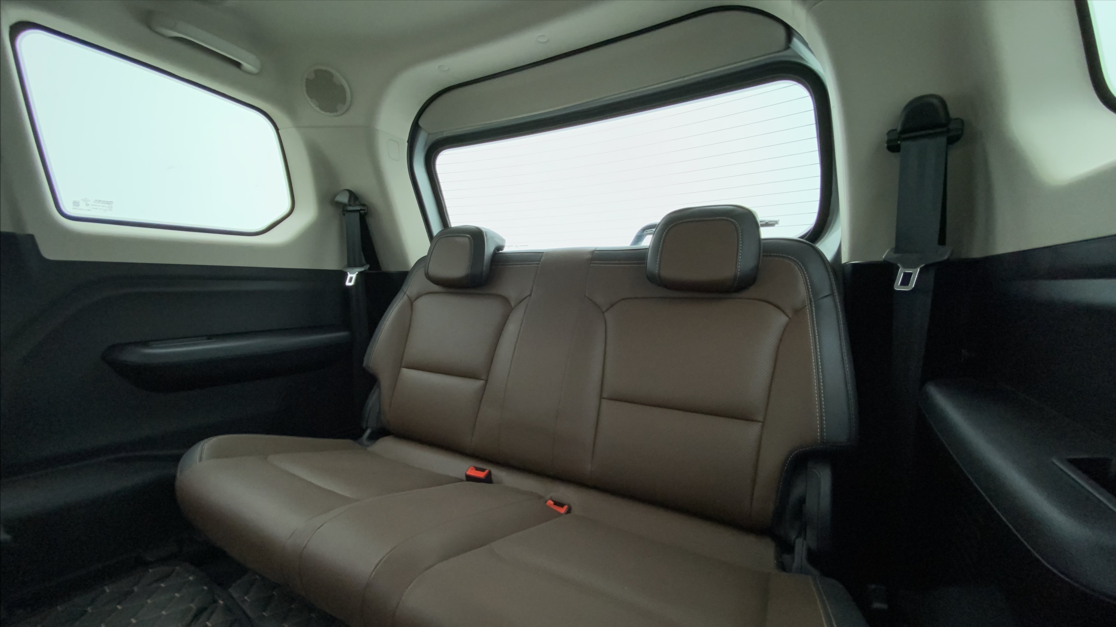 Rear seat view of a Mahindra Scorpio-N