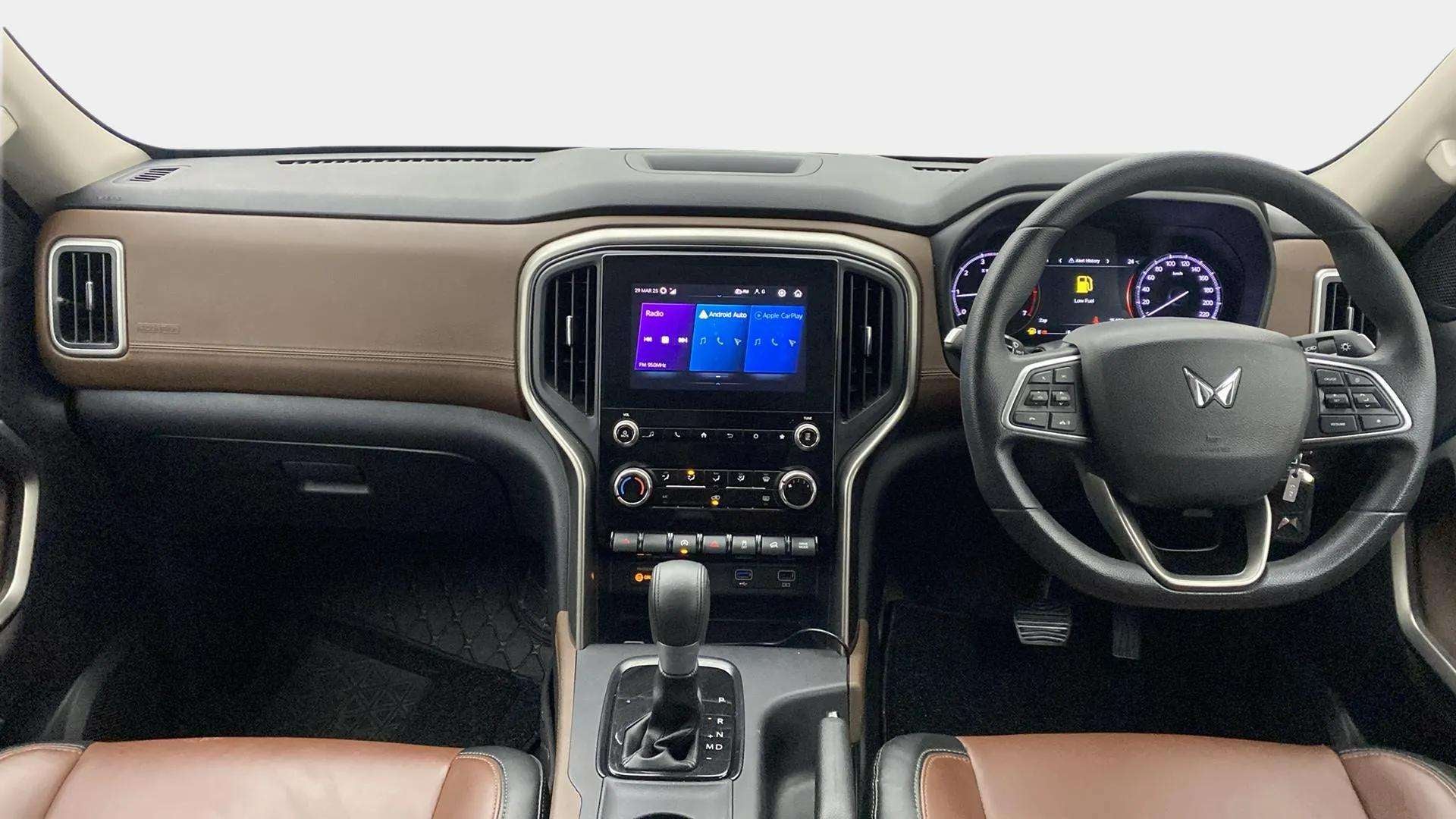 Interior dashboard of a Mahindra Scorpio-N