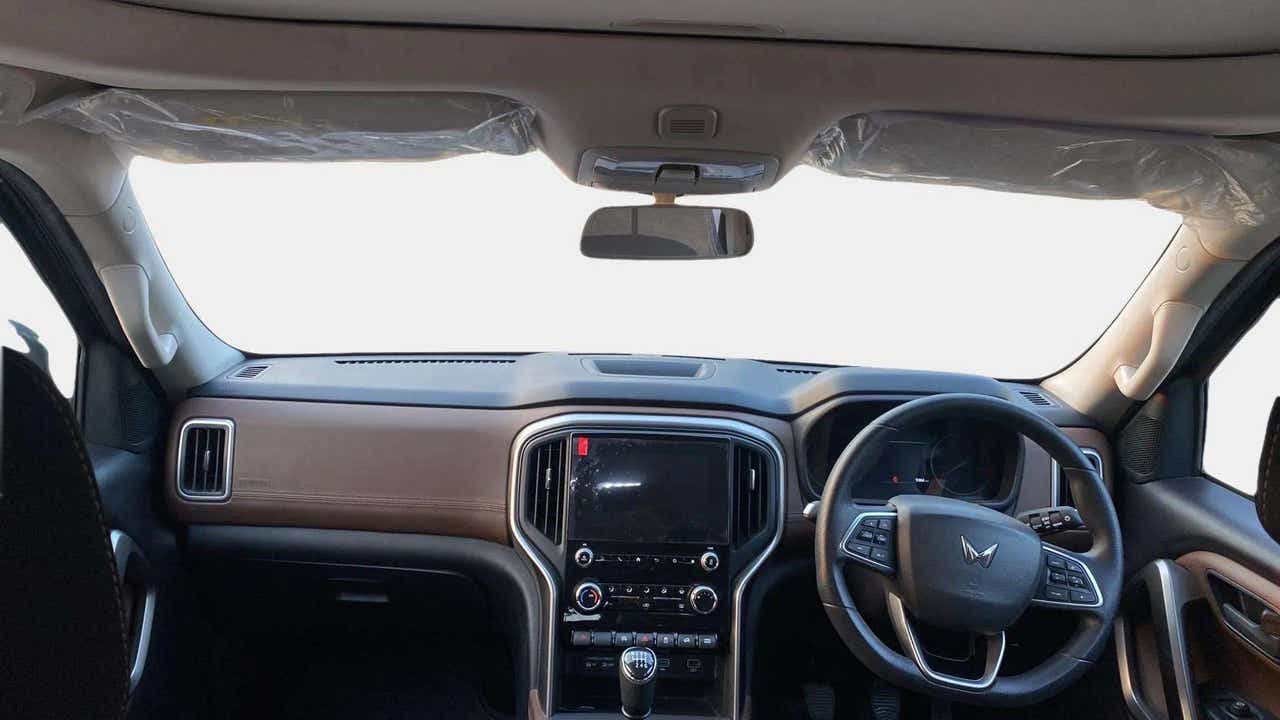 Interior dashboard view of a Mahindra Scorpio-N
