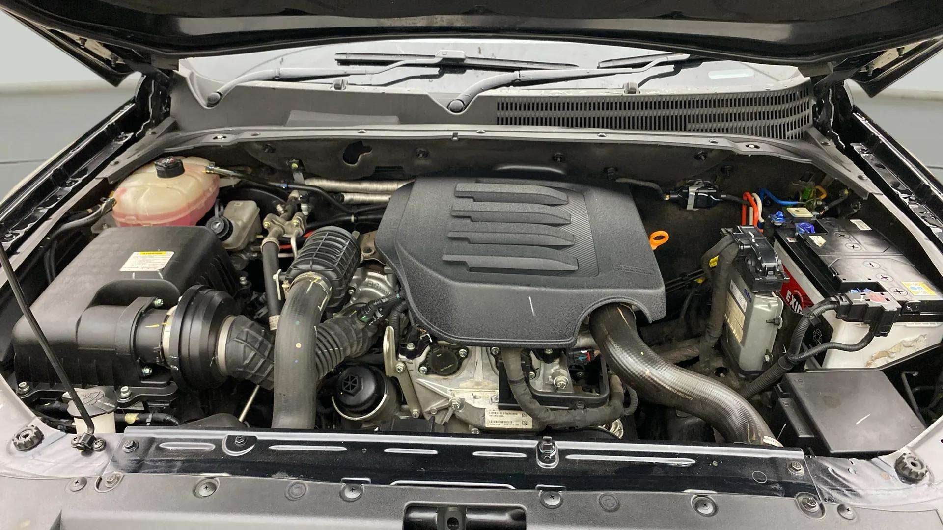 Engine bay of a Mahindra Scorpio-N