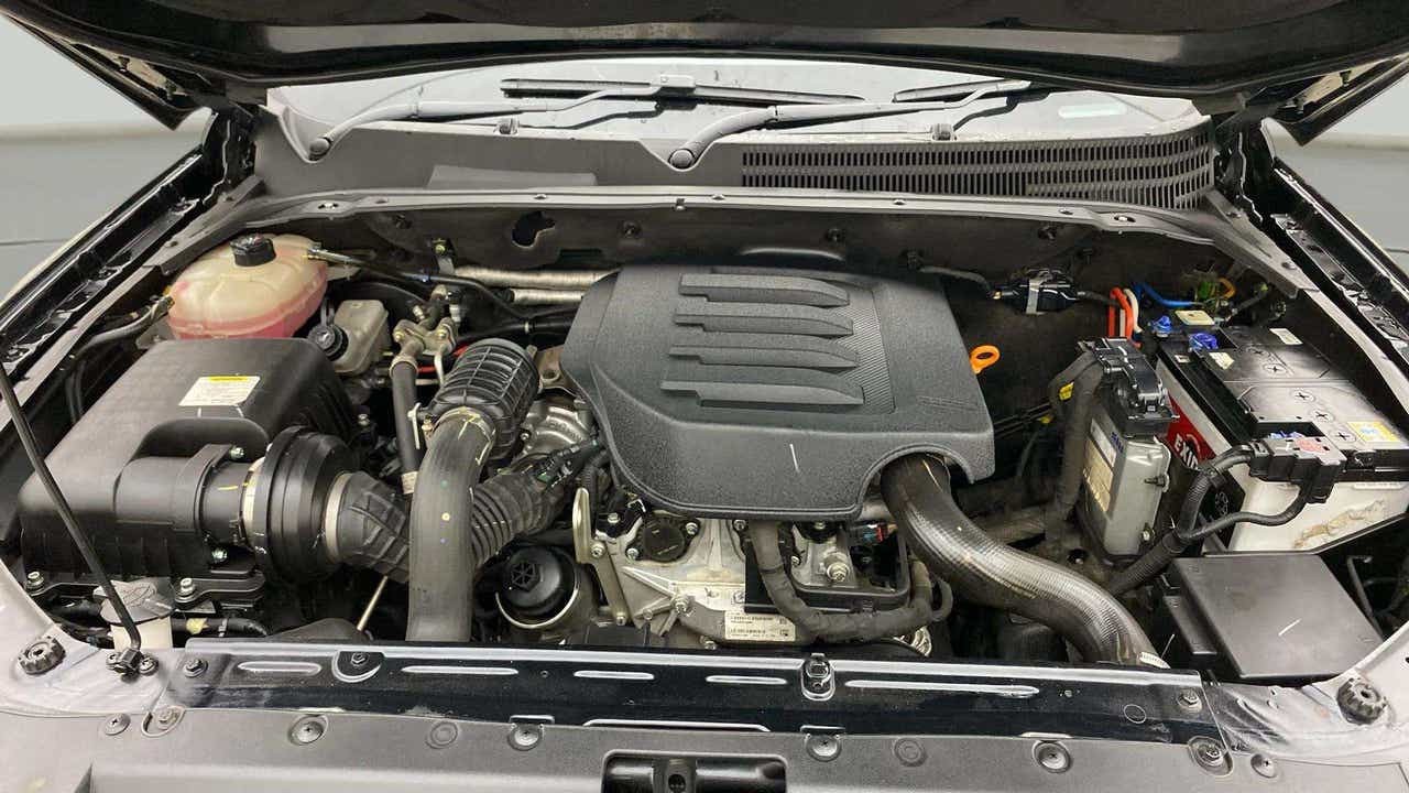Engine bay of a Mahindra Scorpio-N