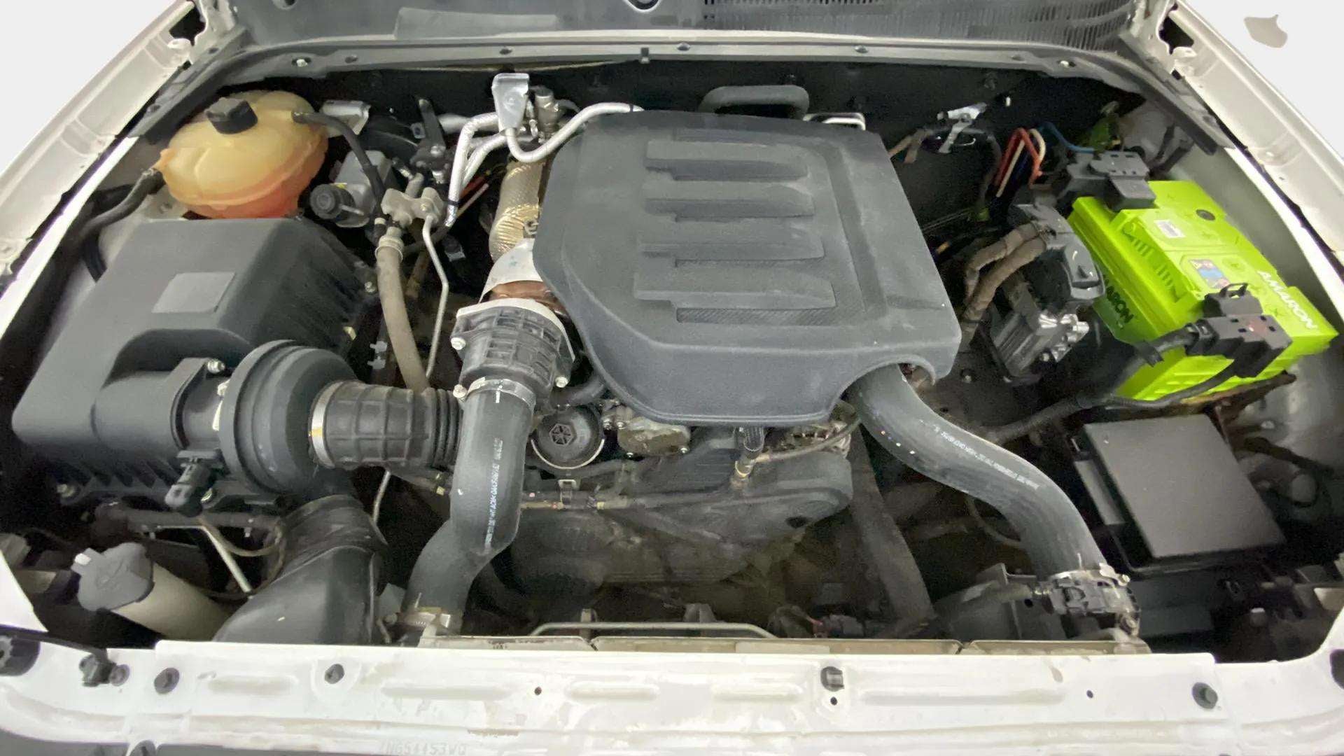 Engine bay of a Mahindra Scorpio-N