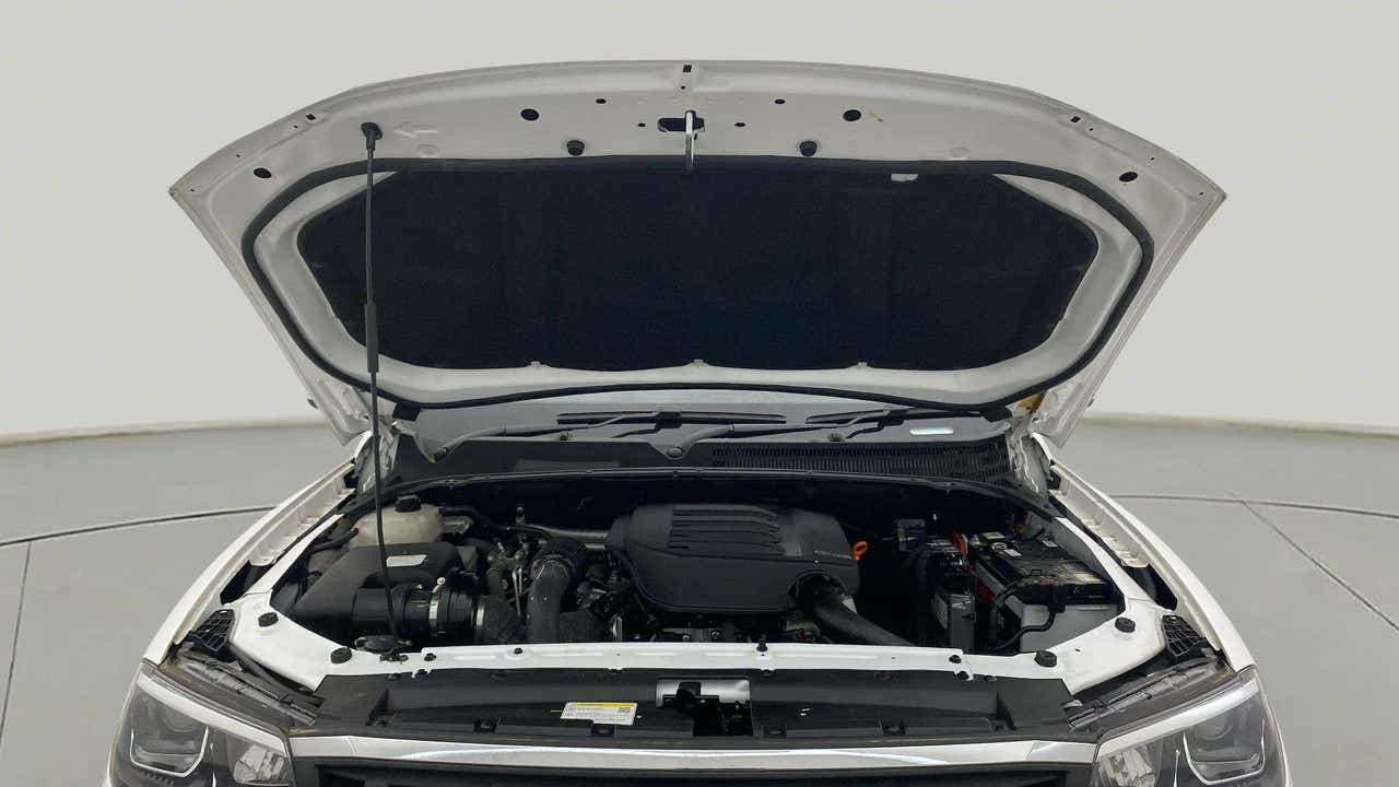 Engine bay view of a Mahindra Scorpio-N
