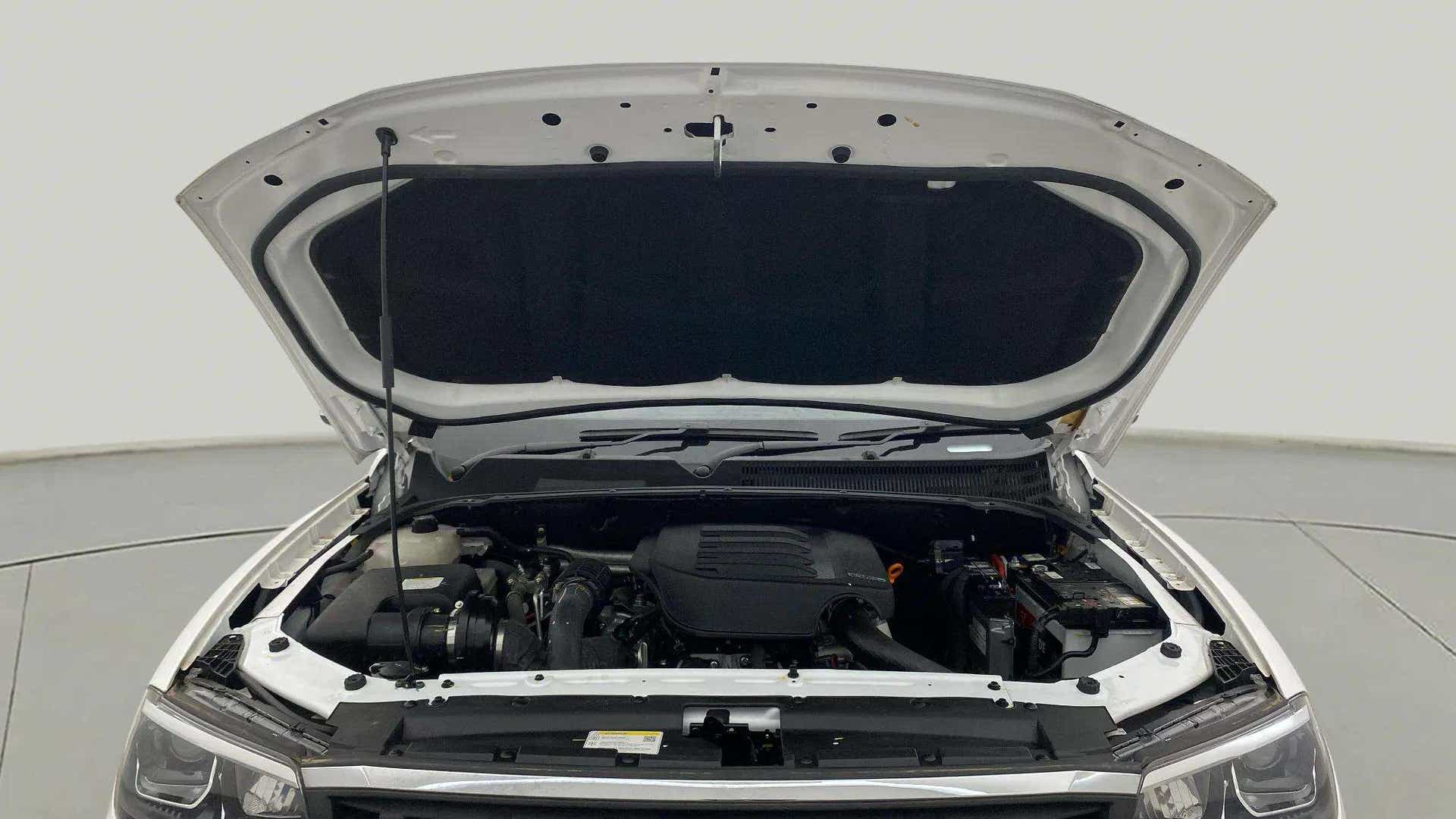 Engine bay view of a Mahindra Scorpio-N