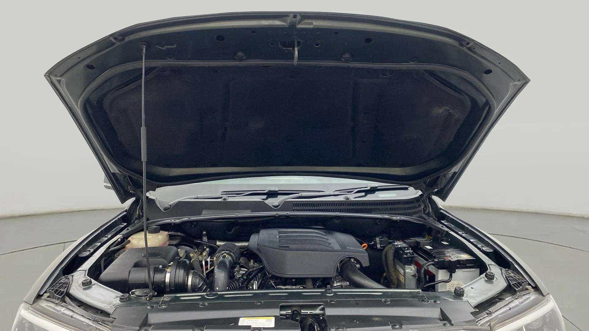 Engine bay of a Mahindra Scorpio-N