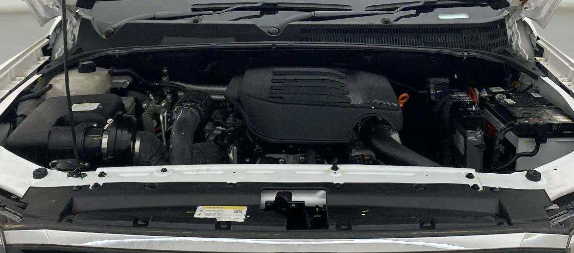 Engine bay of a Mahindra Scorpio-N