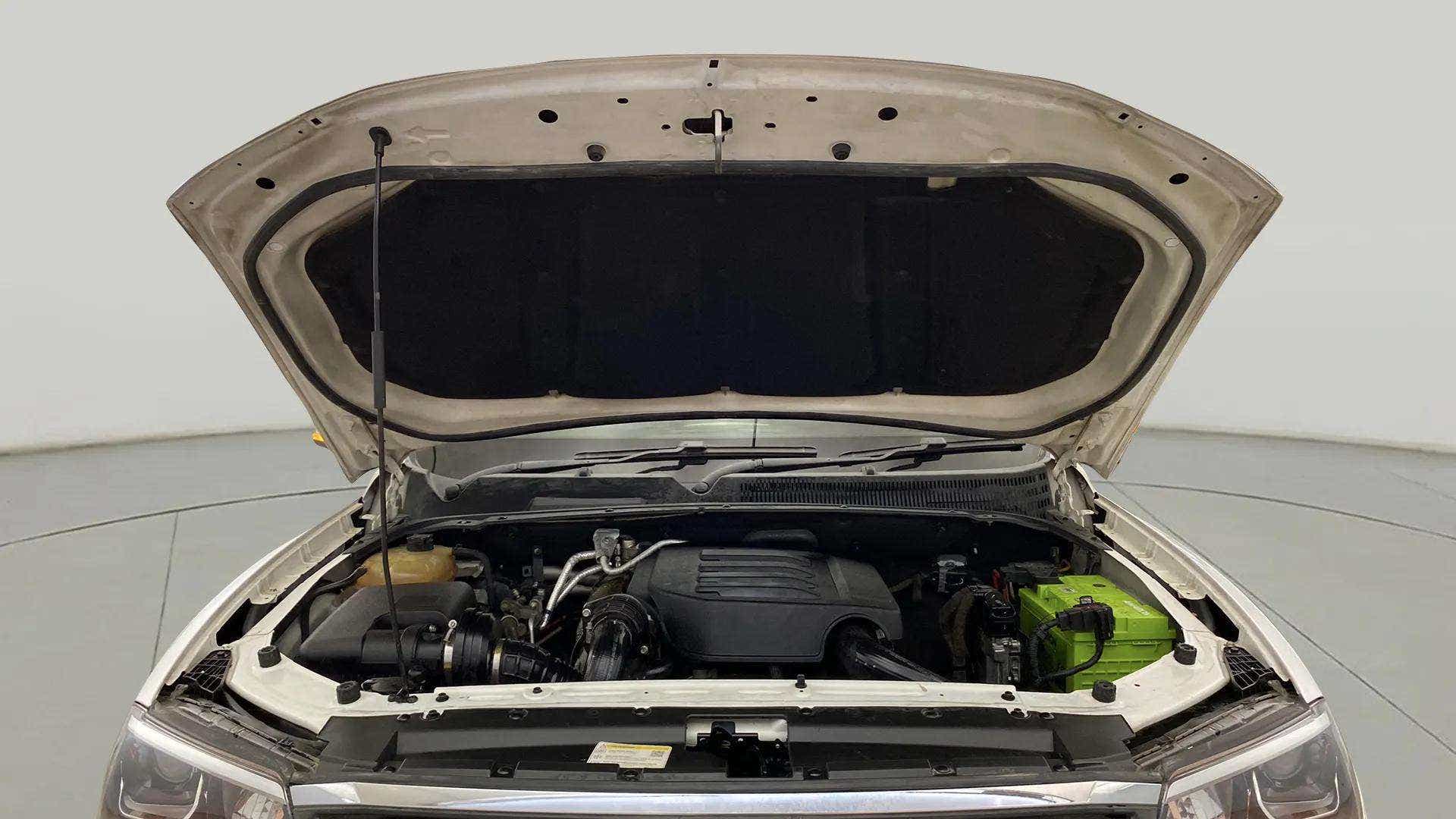 Engine bay of a Mahindra Scorpio-N